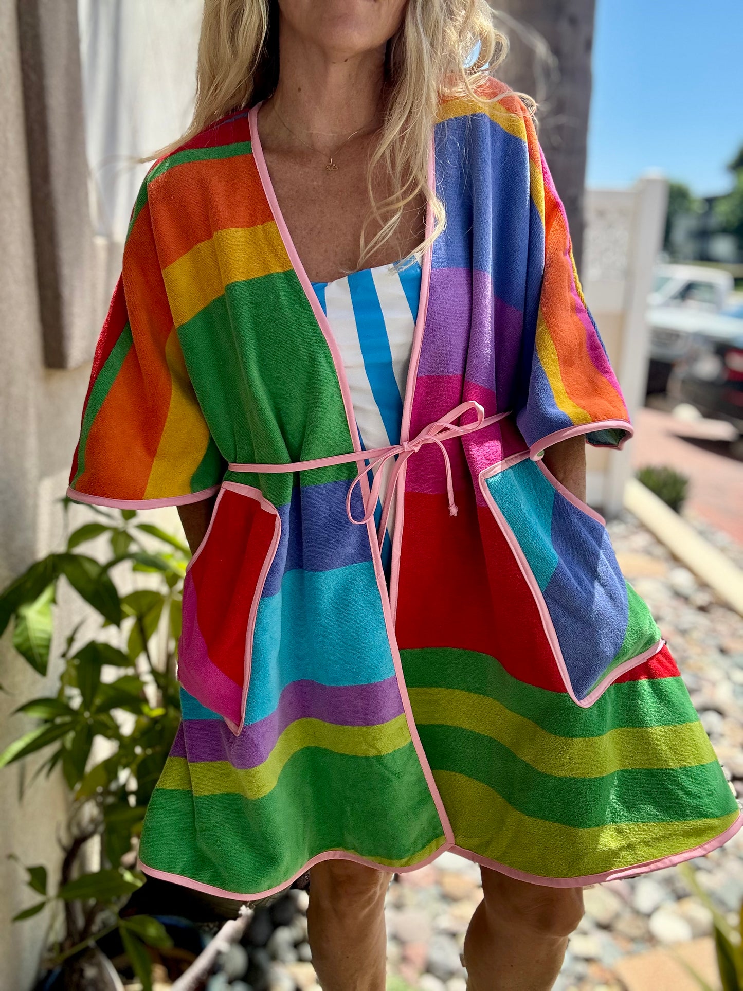 *Wrap Dress ~ rainbow sherbet