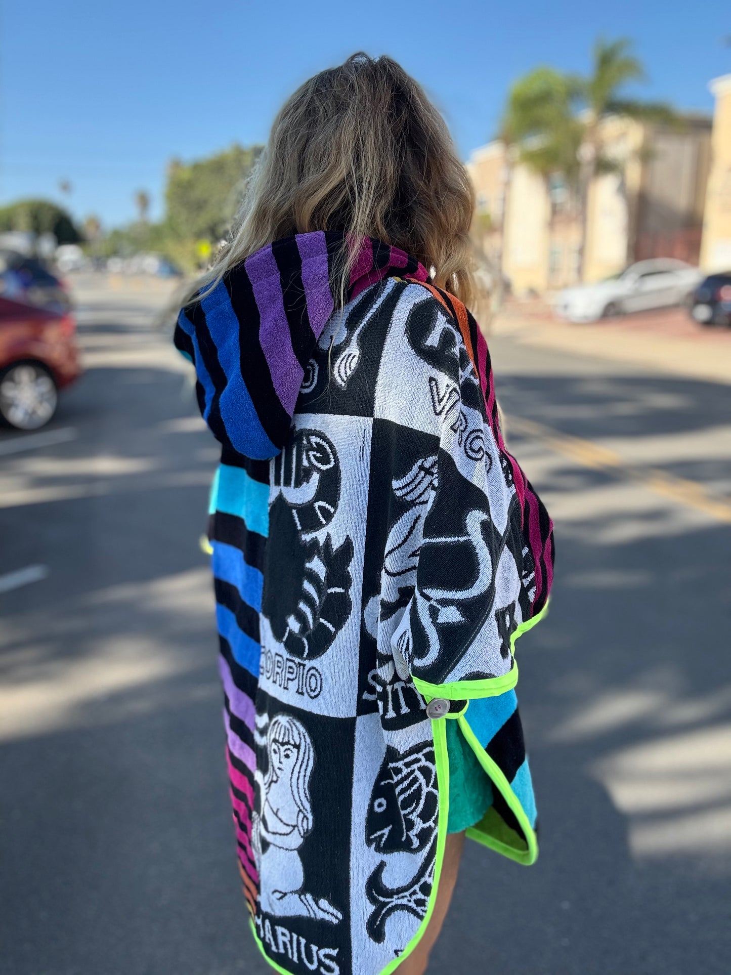 *Rainbow Zodiac Towel Dress / Poncho