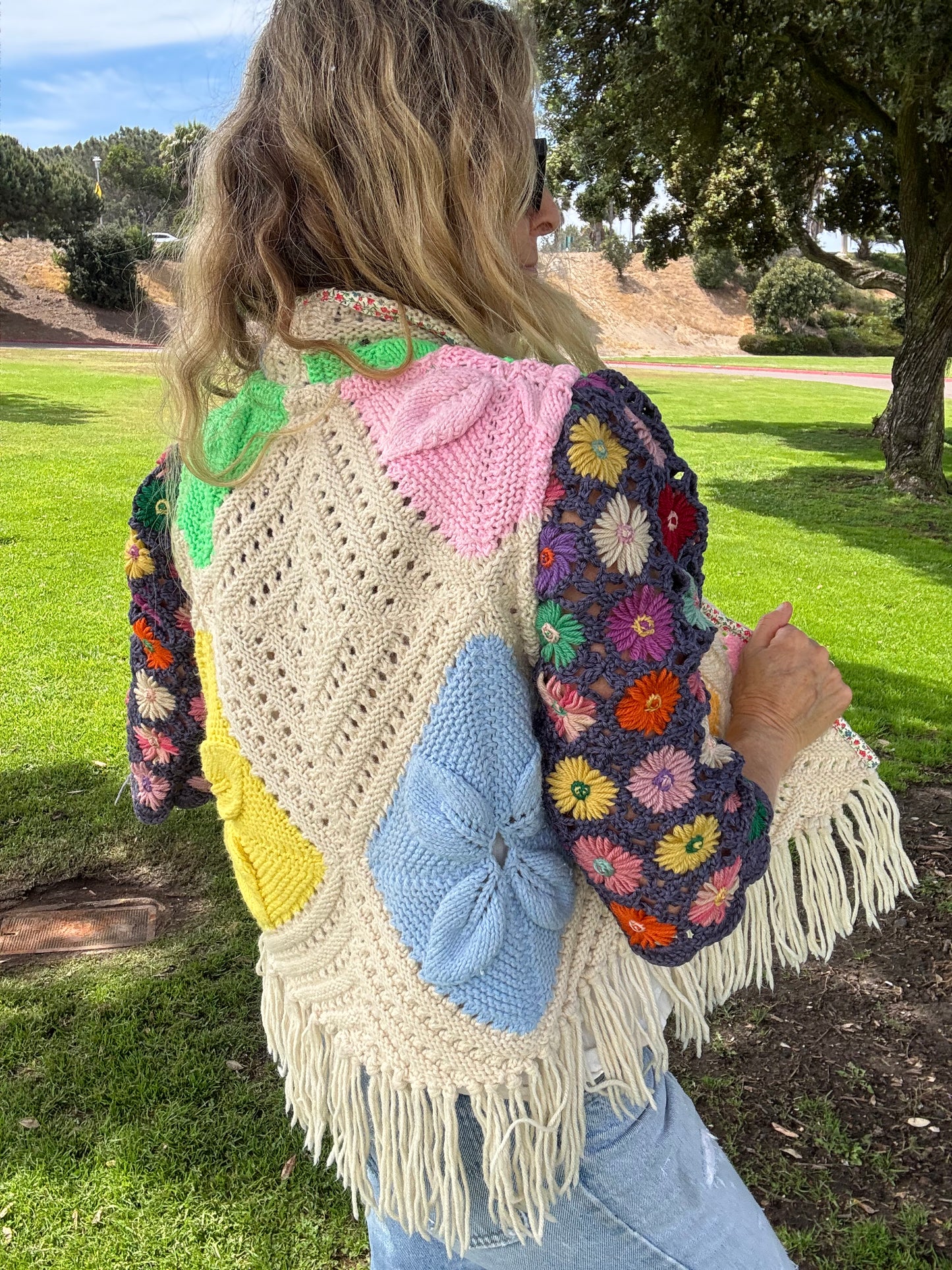 Cropped Daisy Chain Coat