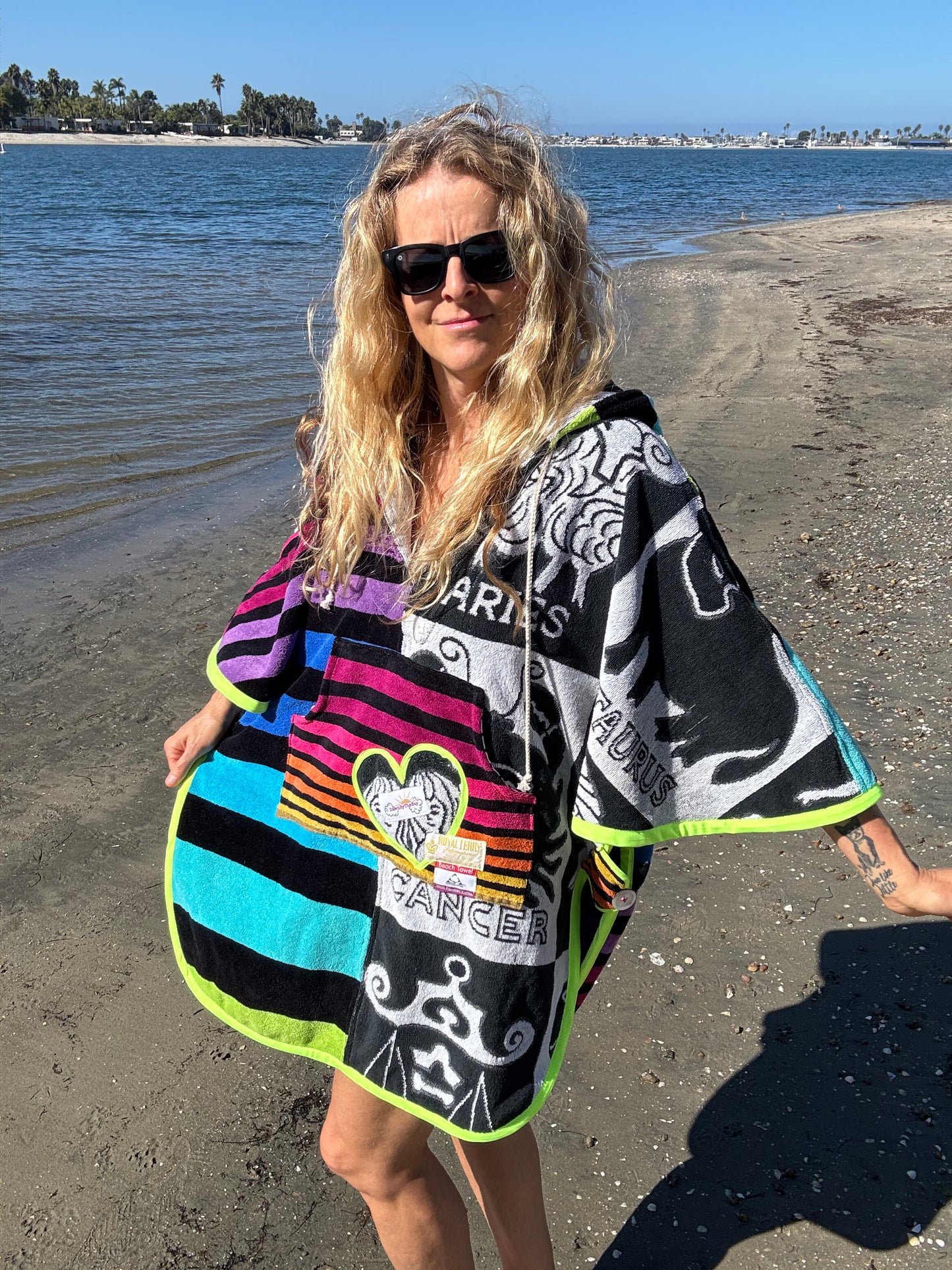 *Rainbow Zodiac Towel Dress / Poncho