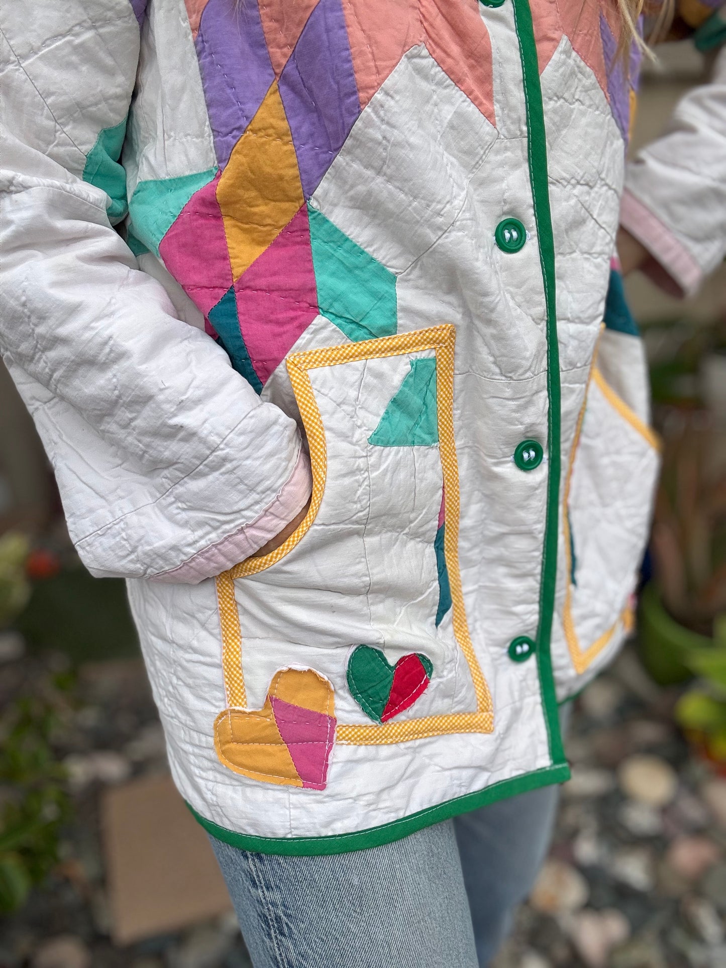 Rainbow Star Quilt Coat