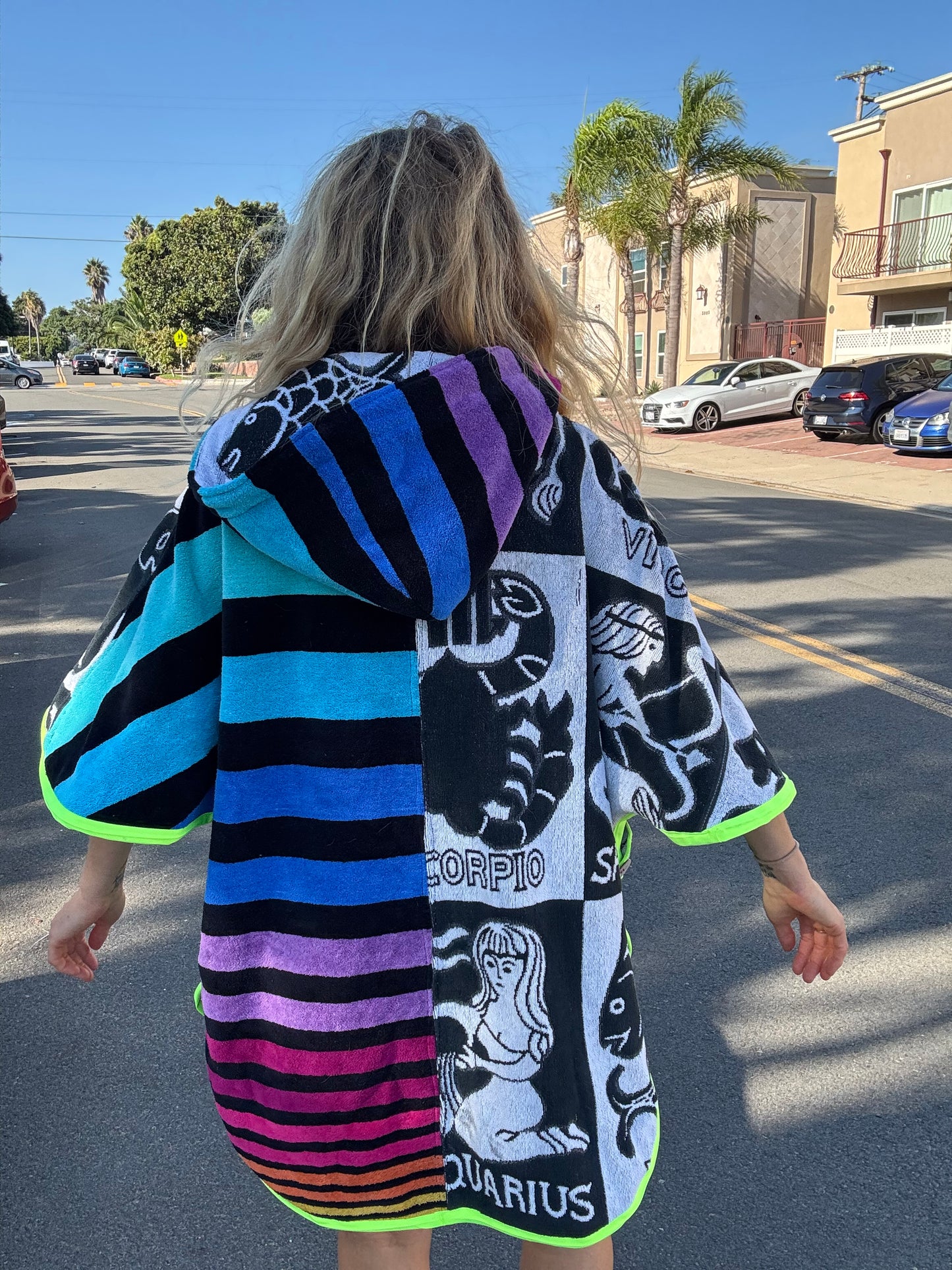 *Rainbow Zodiac Towel Dress / Poncho