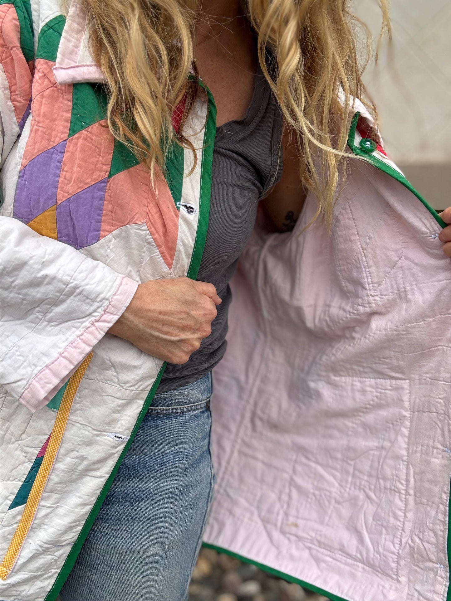 Rainbow Star Quilt Coat