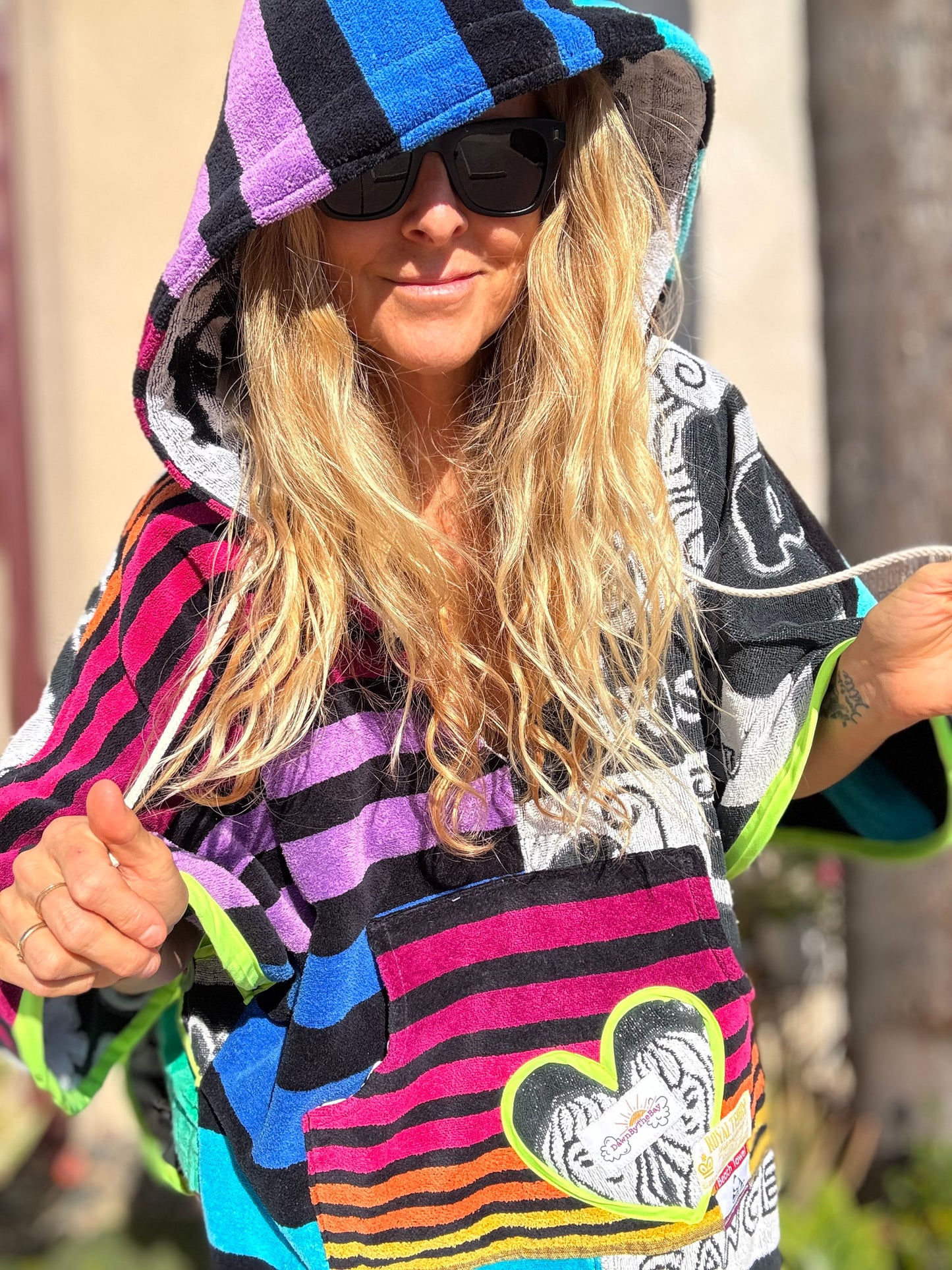 *Rainbow Zodiac Towel Dress / Poncho
