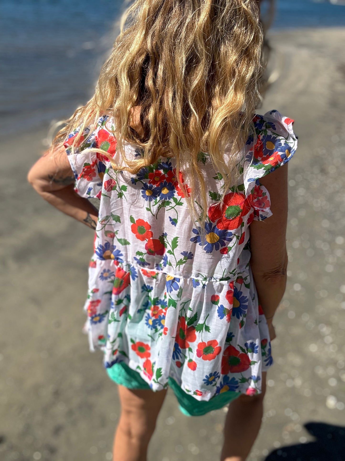 *Sheer Floral Top (Laura Ashley Style)