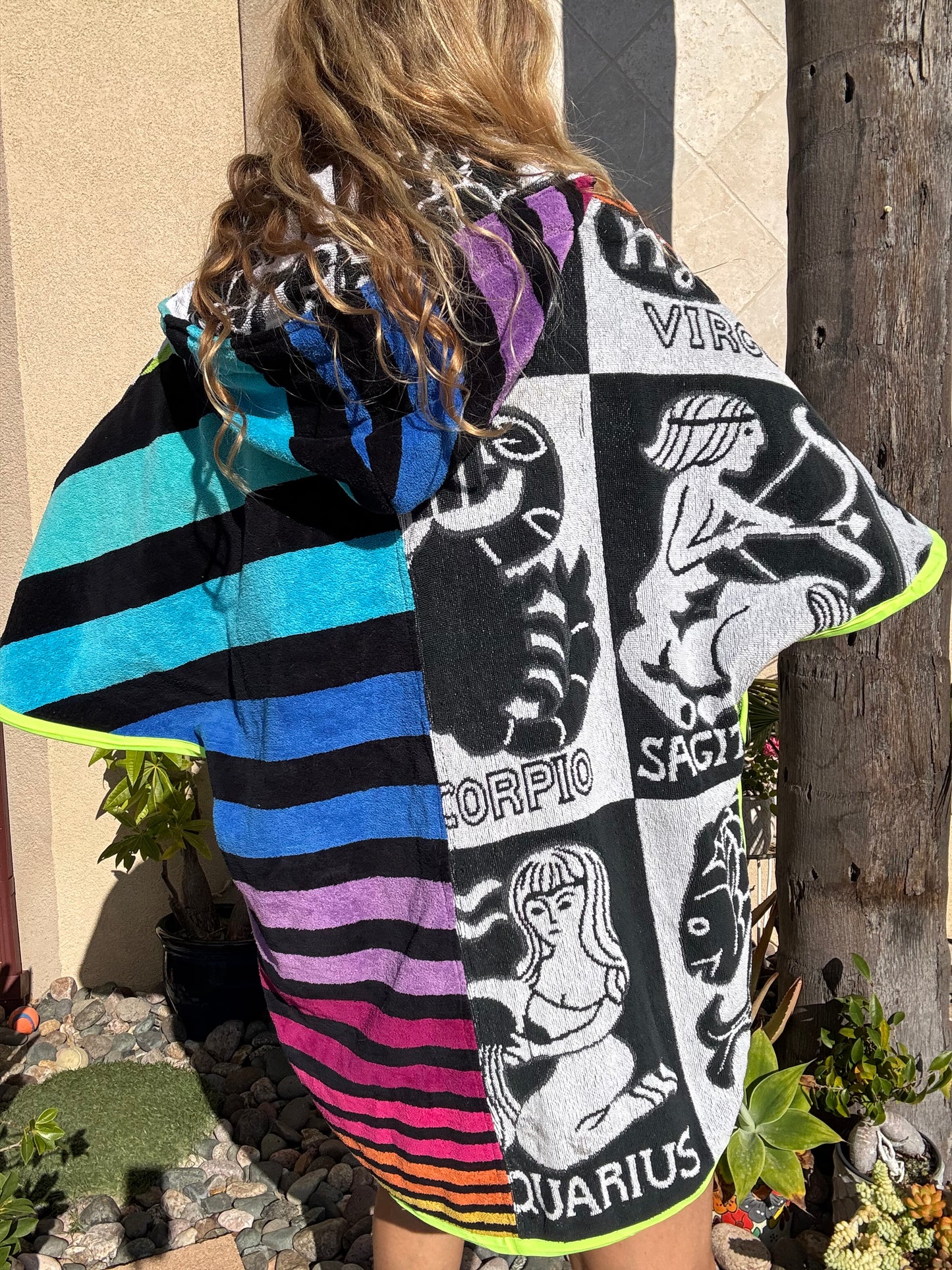 *Rainbow Zodiac Towel Dress / Poncho