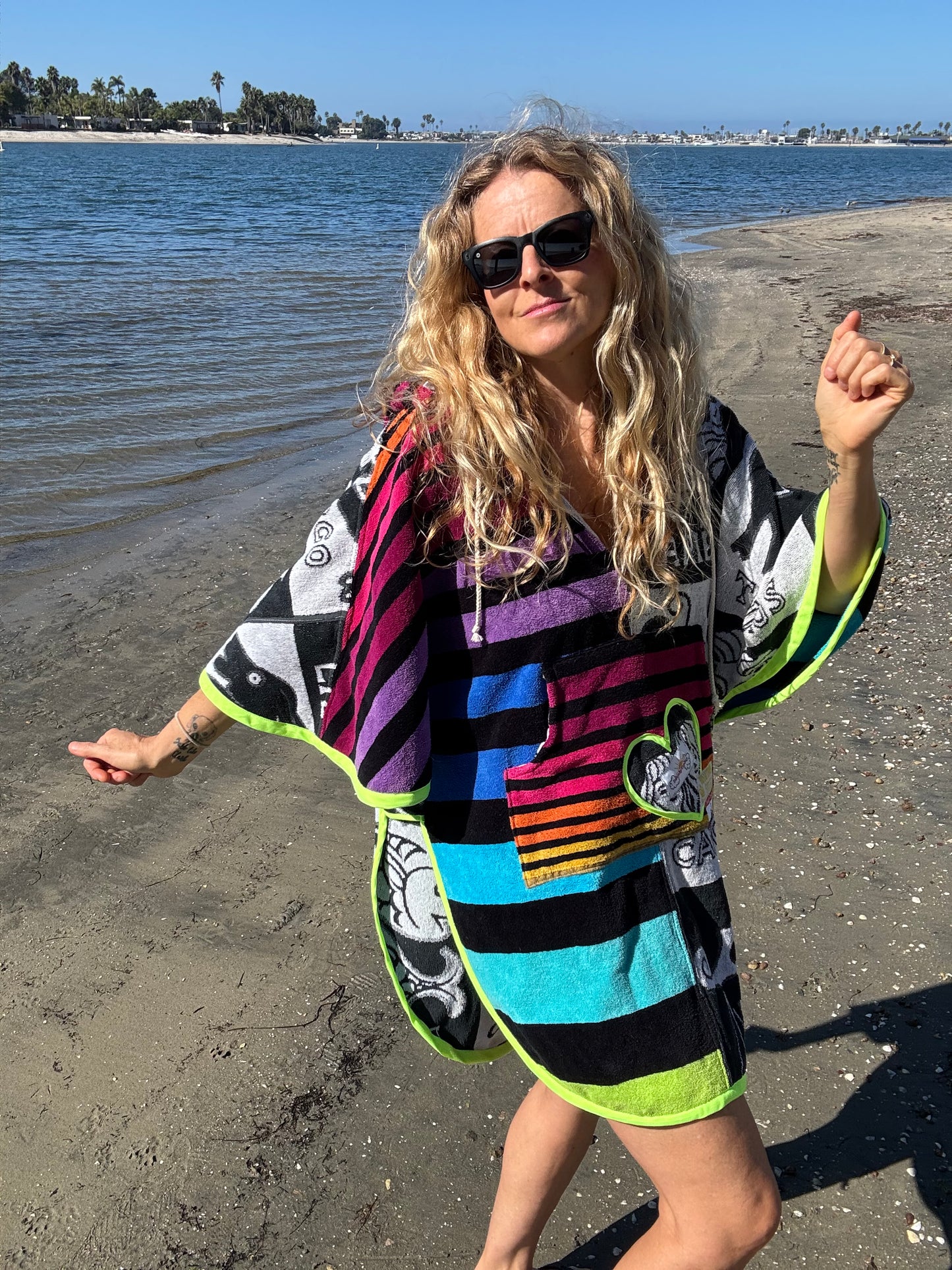 *Rainbow Zodiac Towel Dress / Poncho