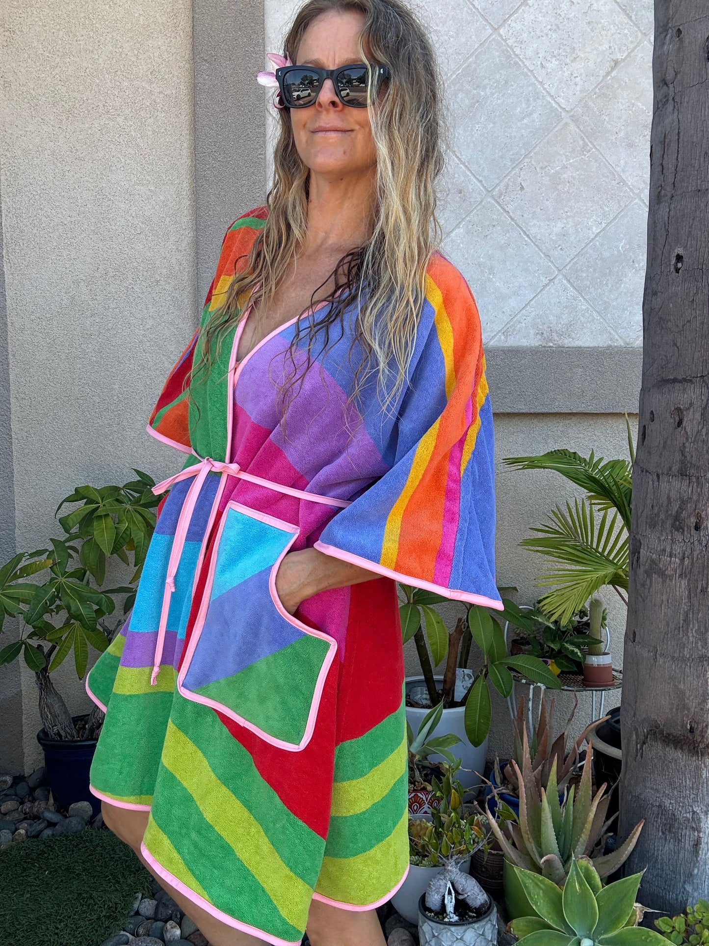 *Wrap Dress ~ rainbow sherbet