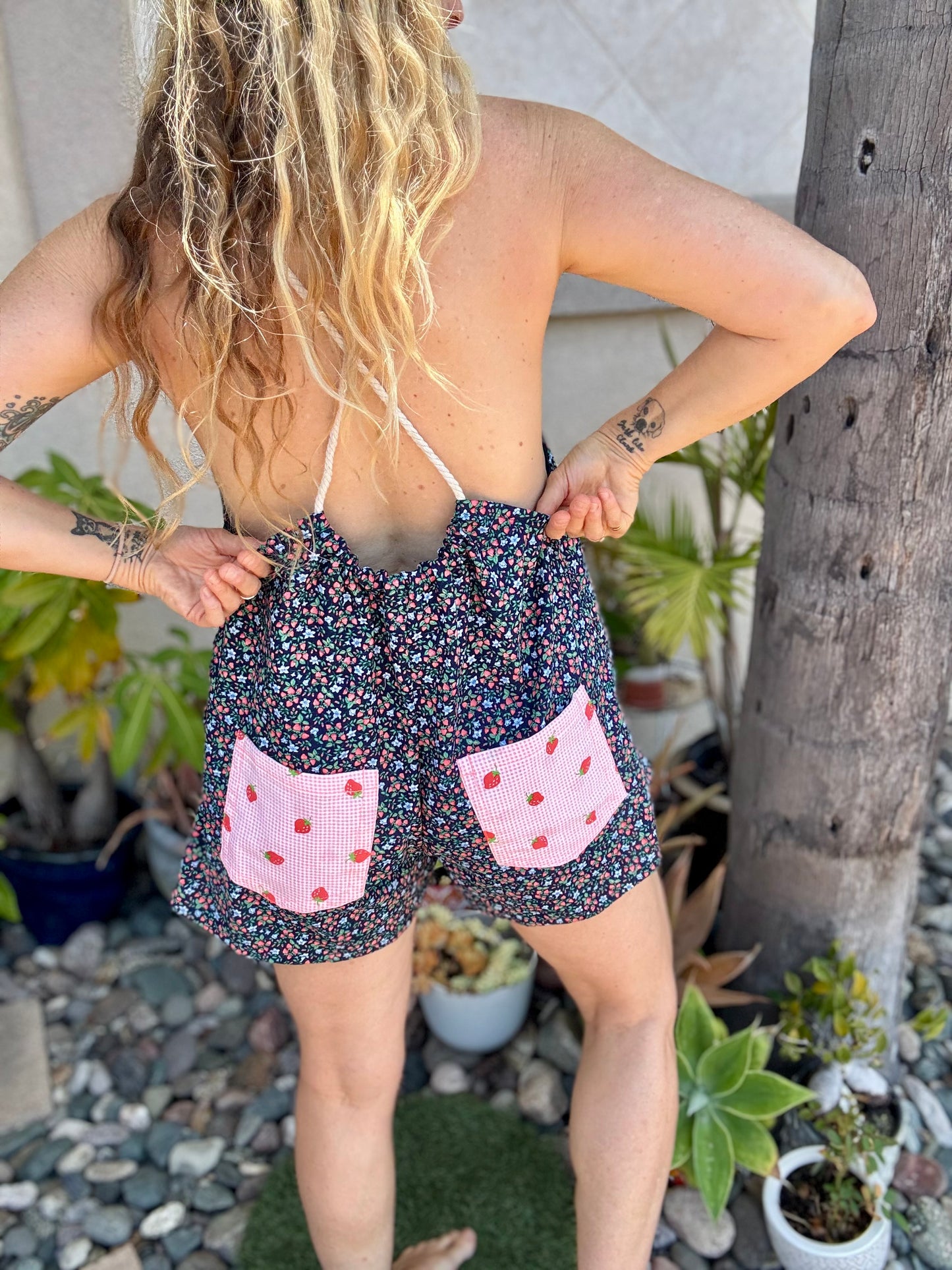 * Rope Romper ~ Strawberries