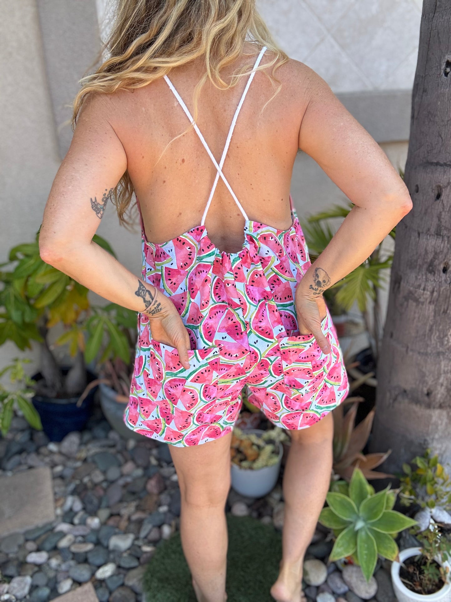 * Rope Romper ~ Watermelon
