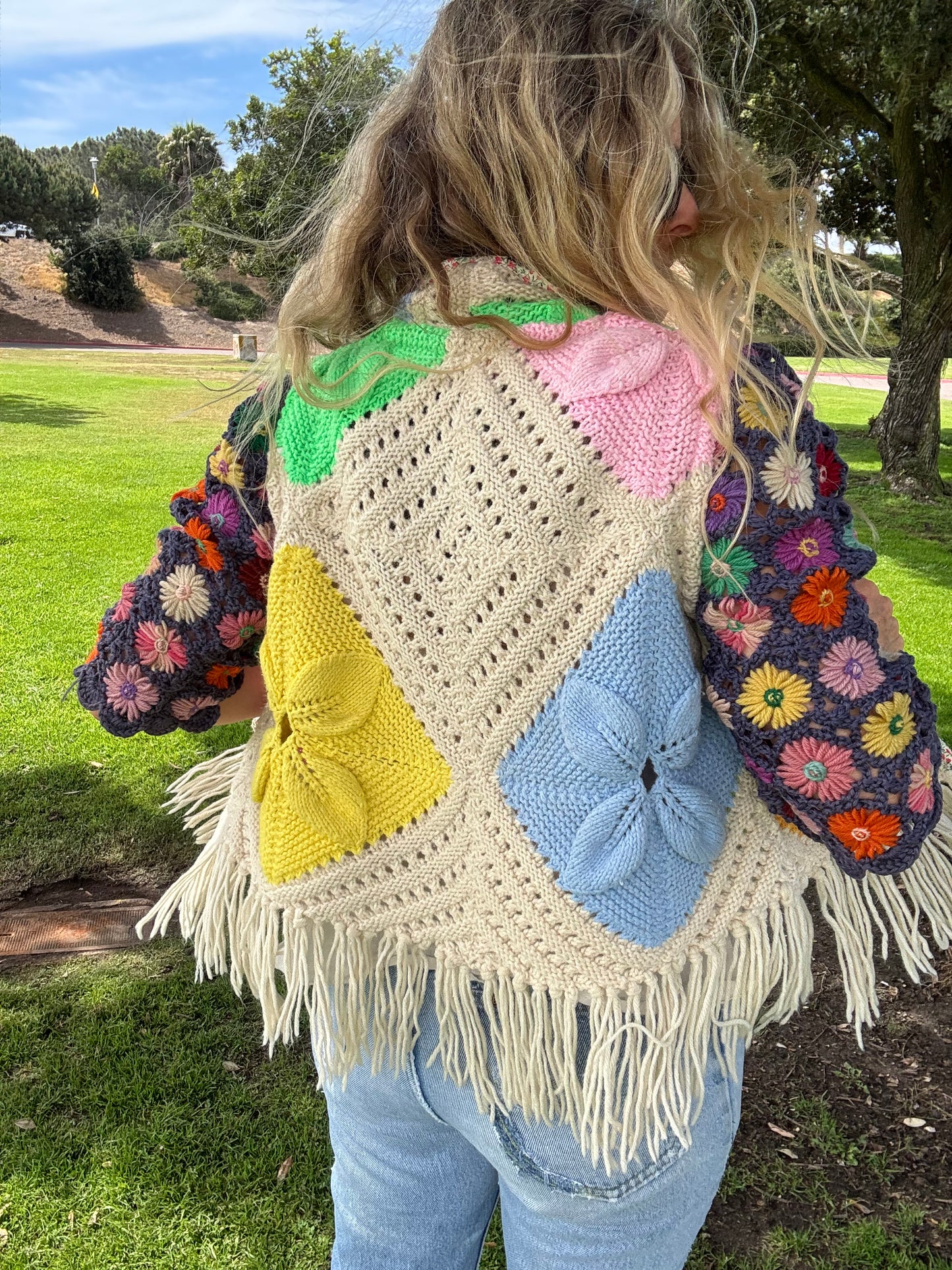 Cropped Daisy Chain Coat