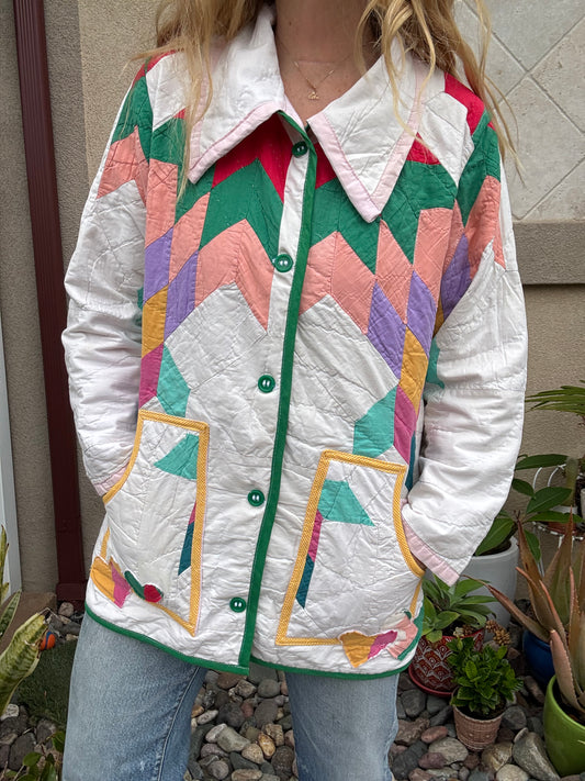 Rainbow Star Quilt Coat
