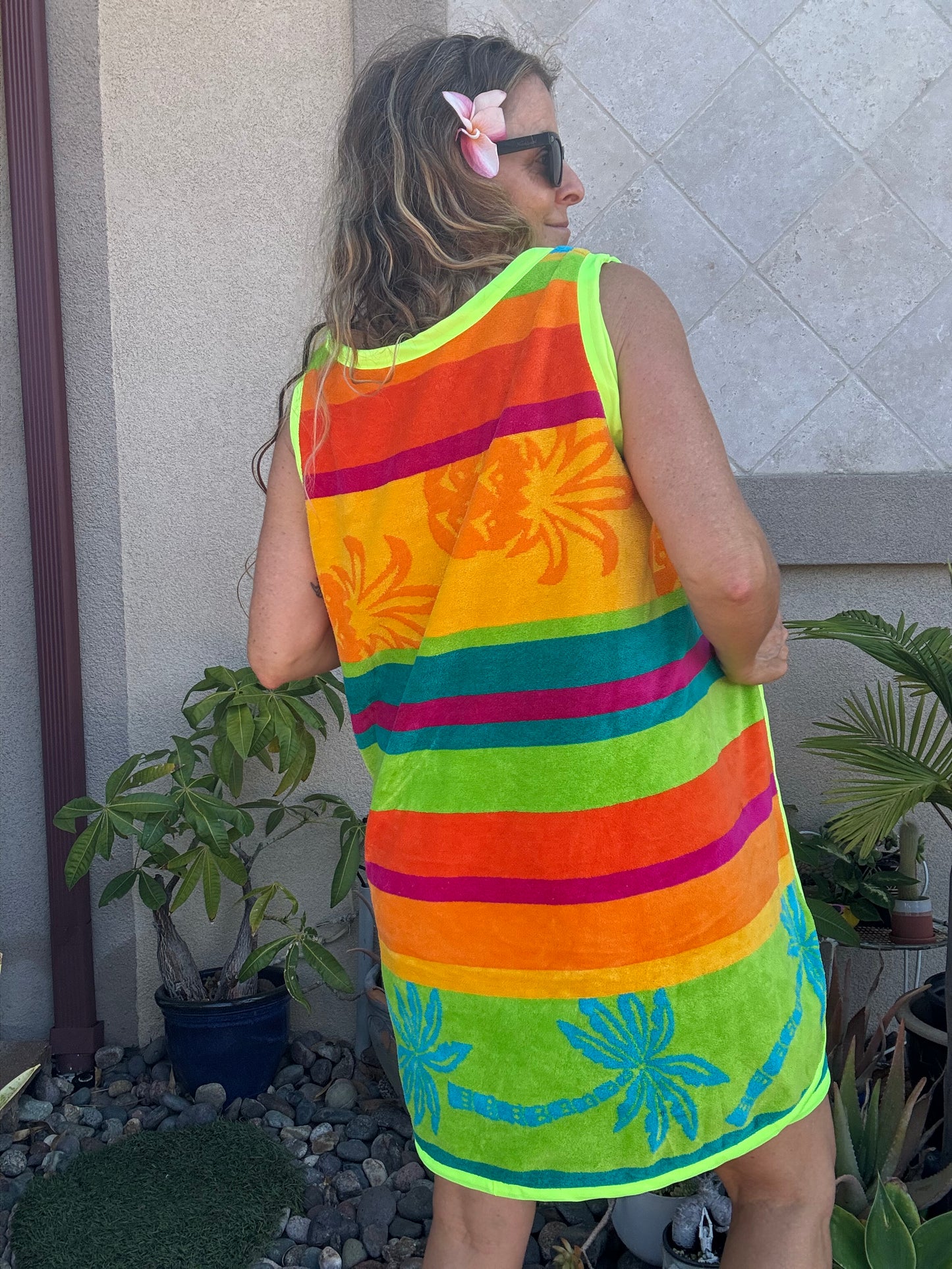 *3 Arm Hole Wrap Dress ~ pineapple