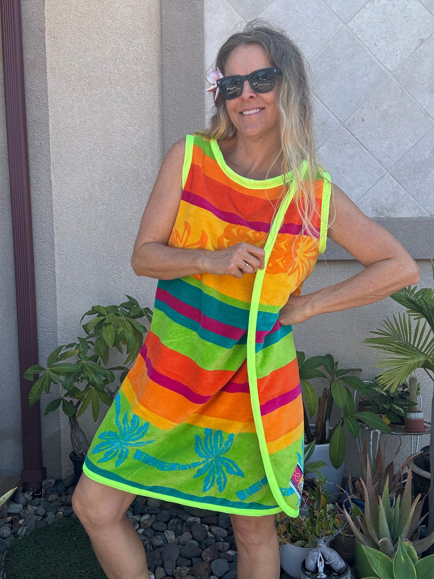 *3 Arm Hole Wrap Dress ~ pineapple
