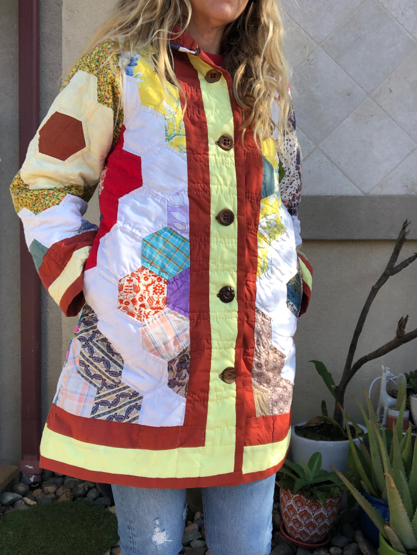 Granny Garden Quilt Coat