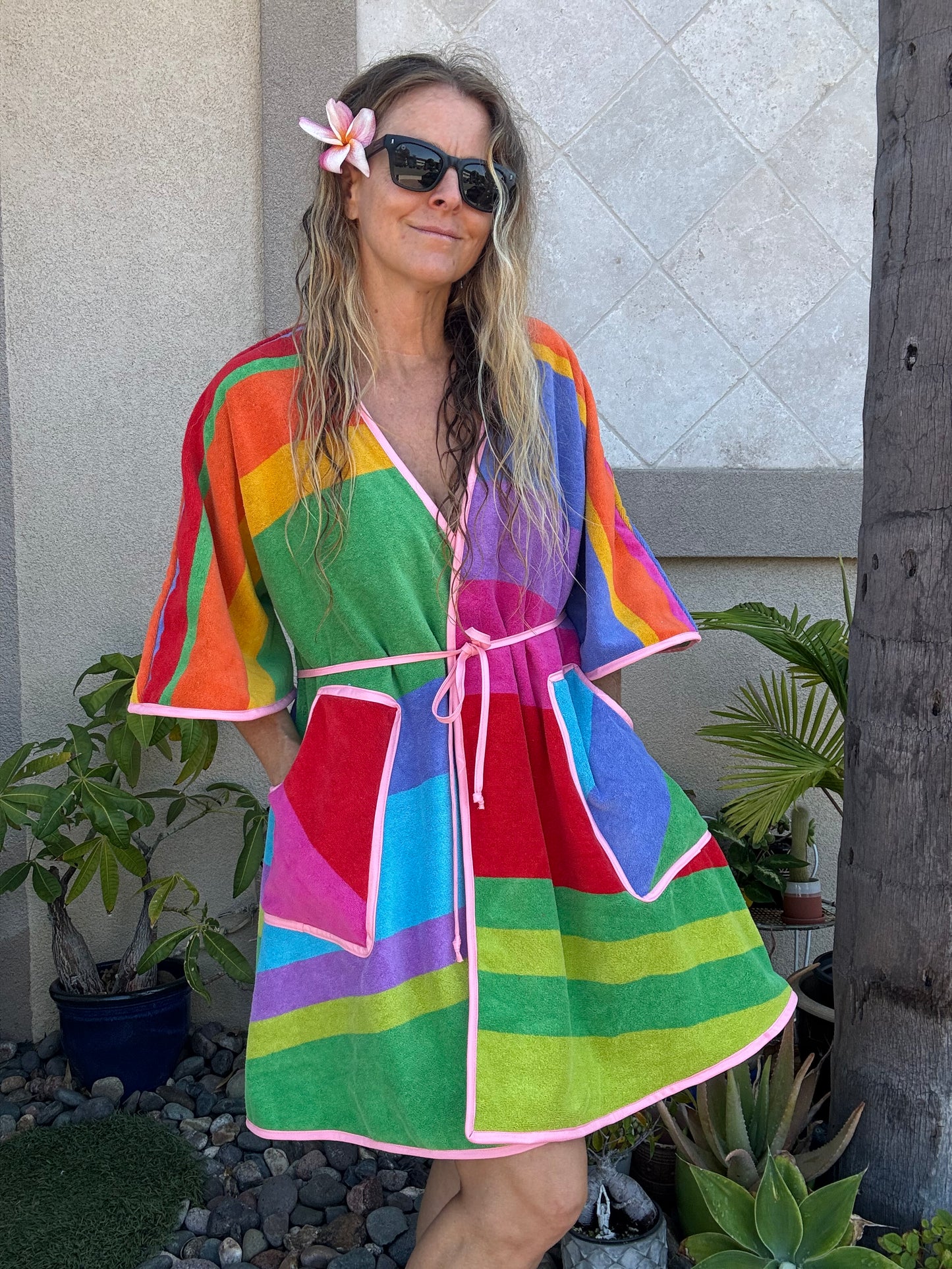 *Wrap Dress ~ rainbow sherbet