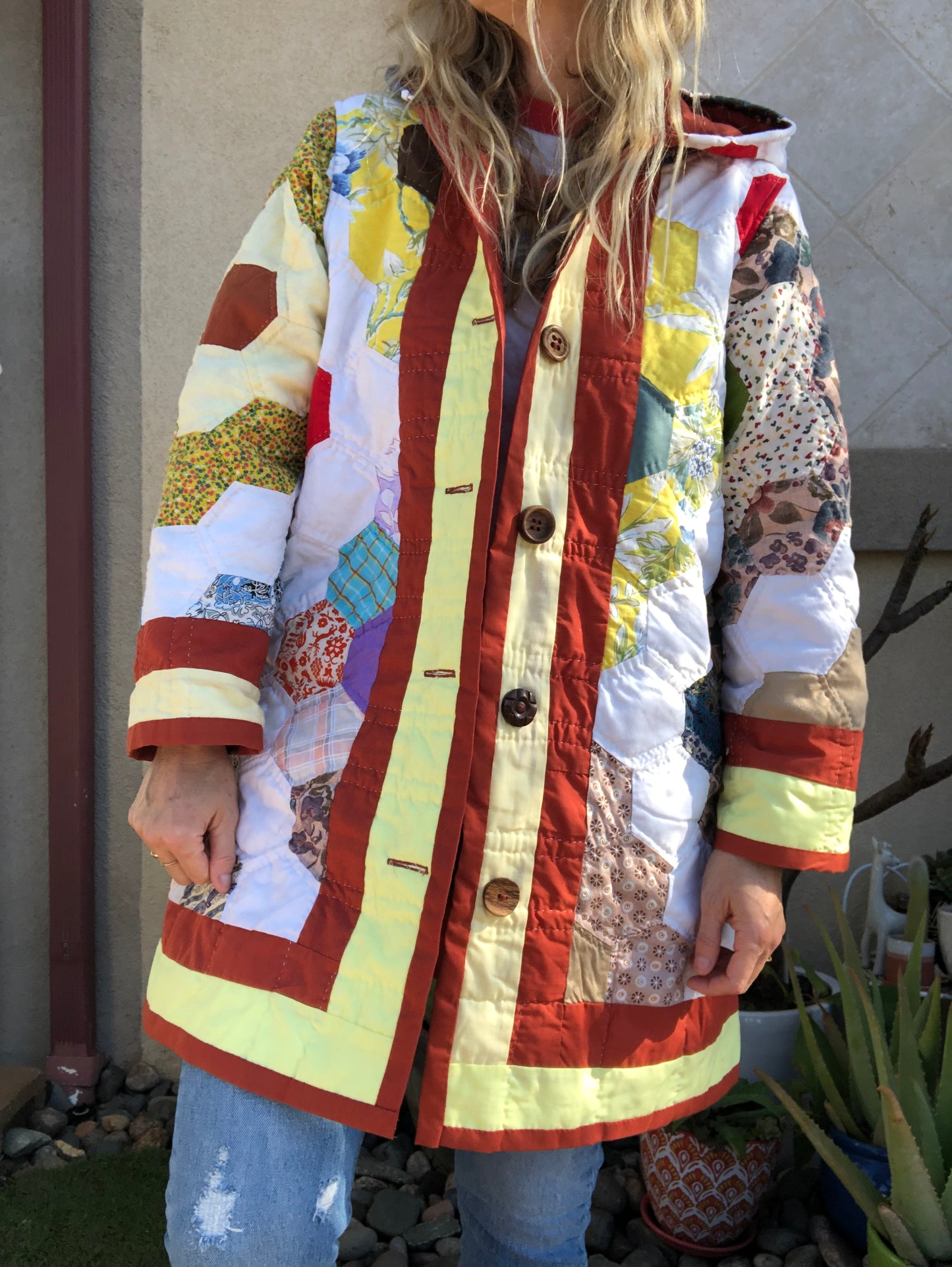 Granny Garden Quilt Coat