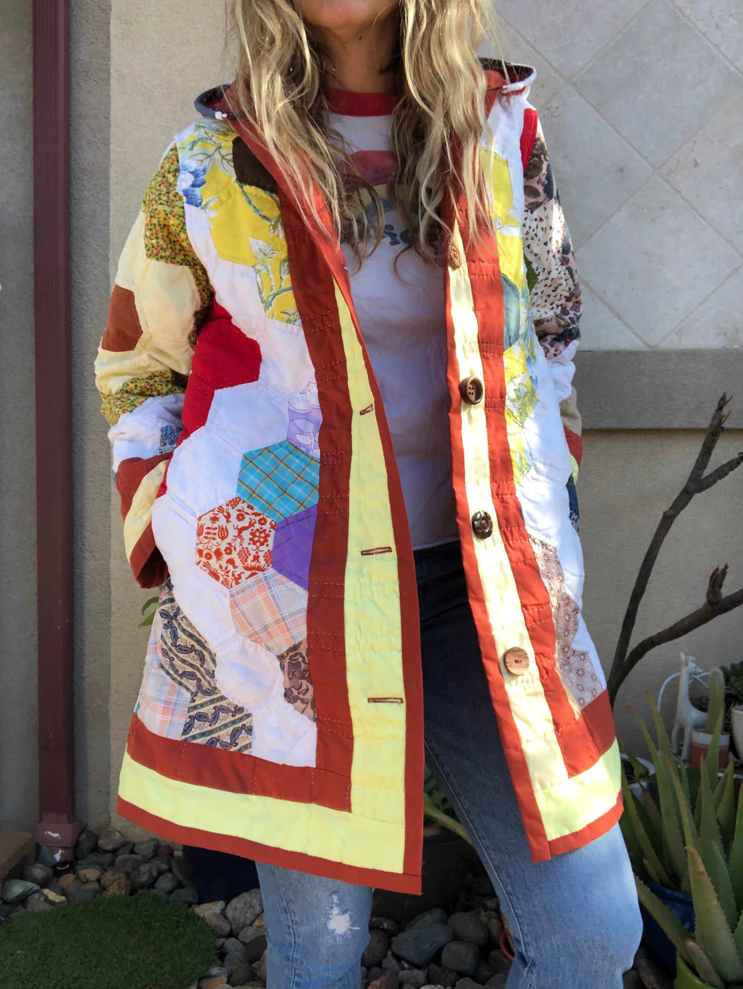 Granny Garden Quilt Coat