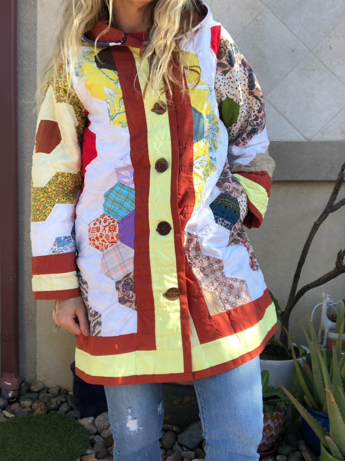 Granny Garden Quilt Coat