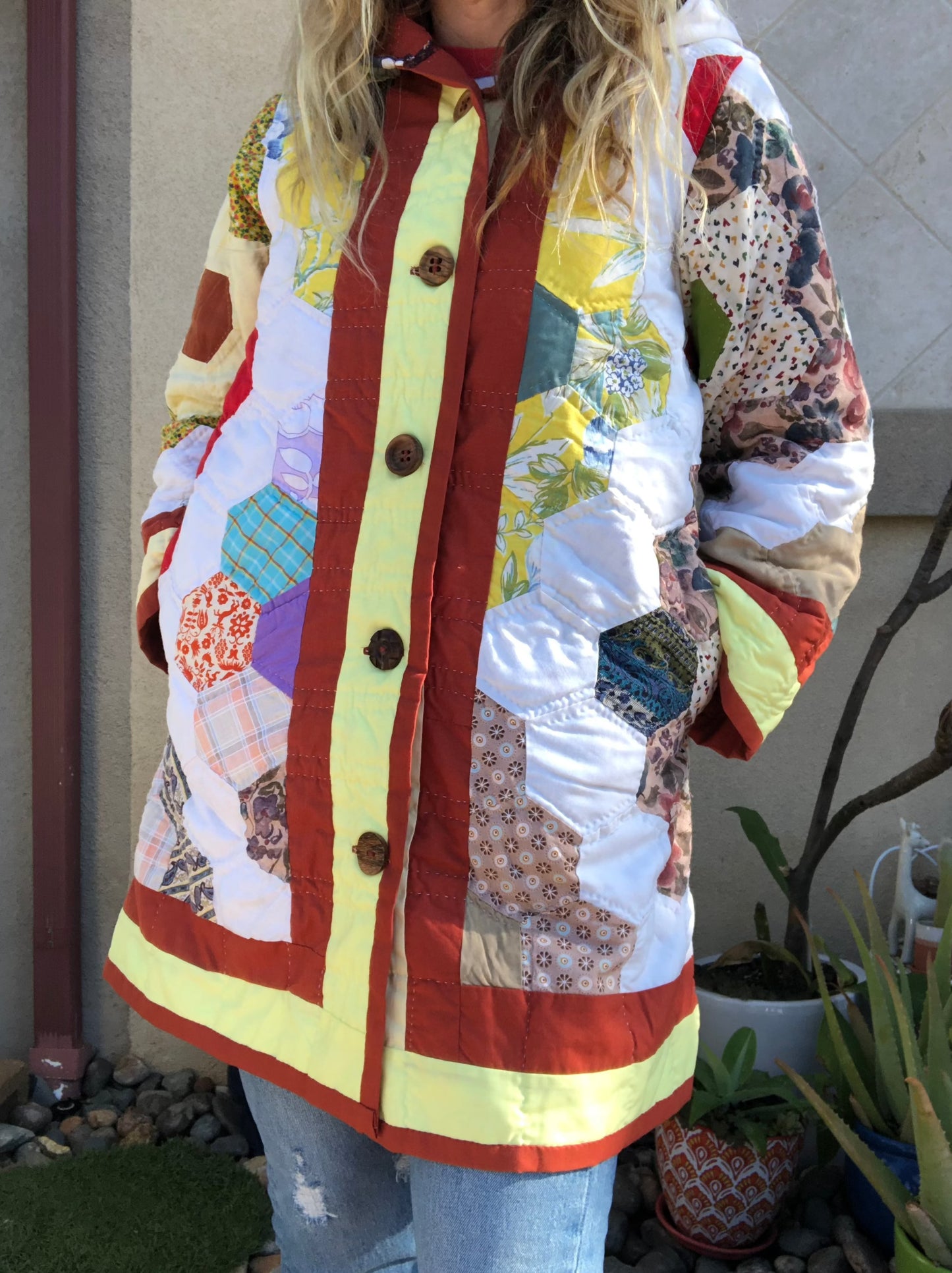 Granny Garden Quilt Coat