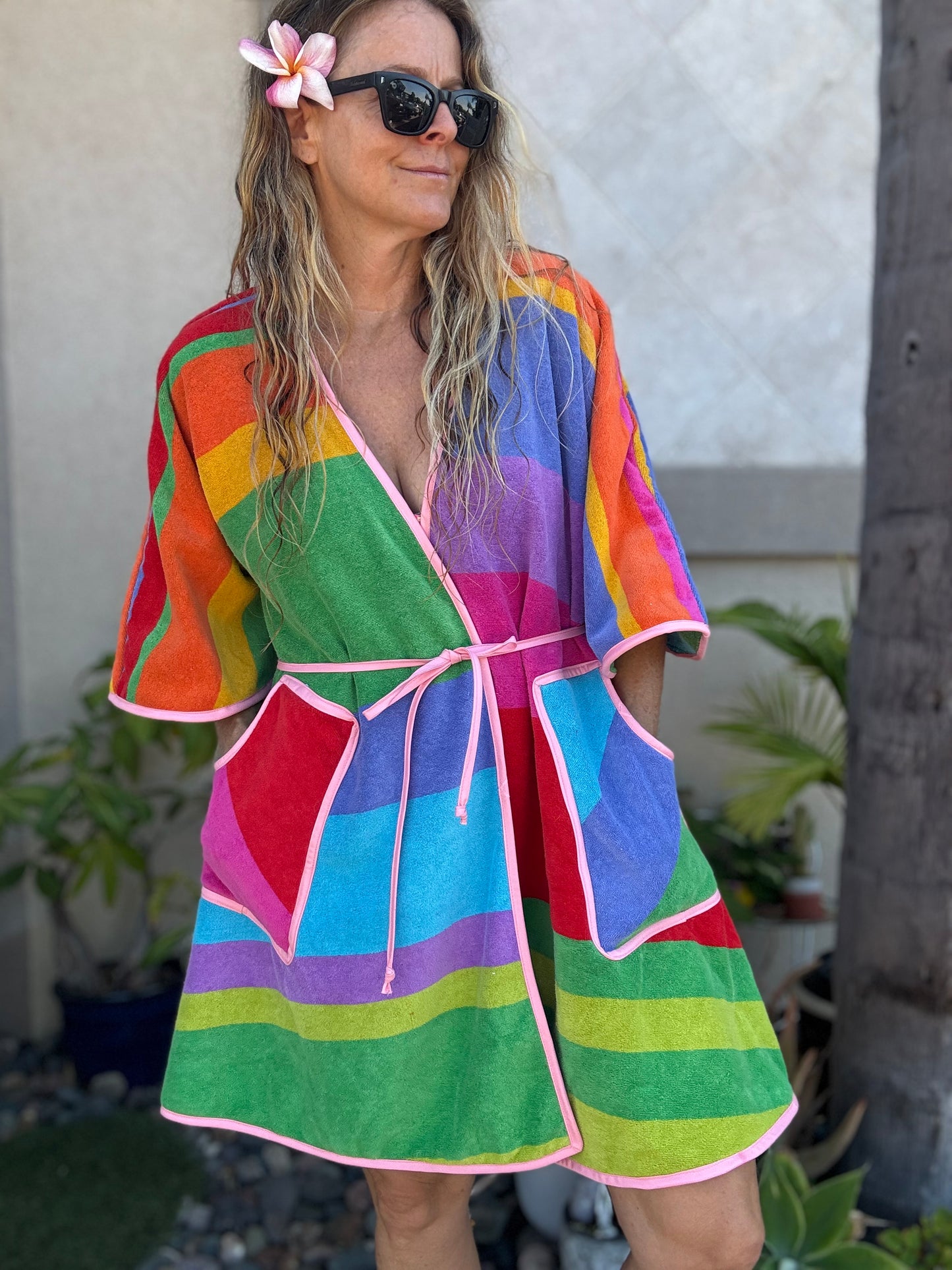 *Wrap Dress ~ rainbow sherbet