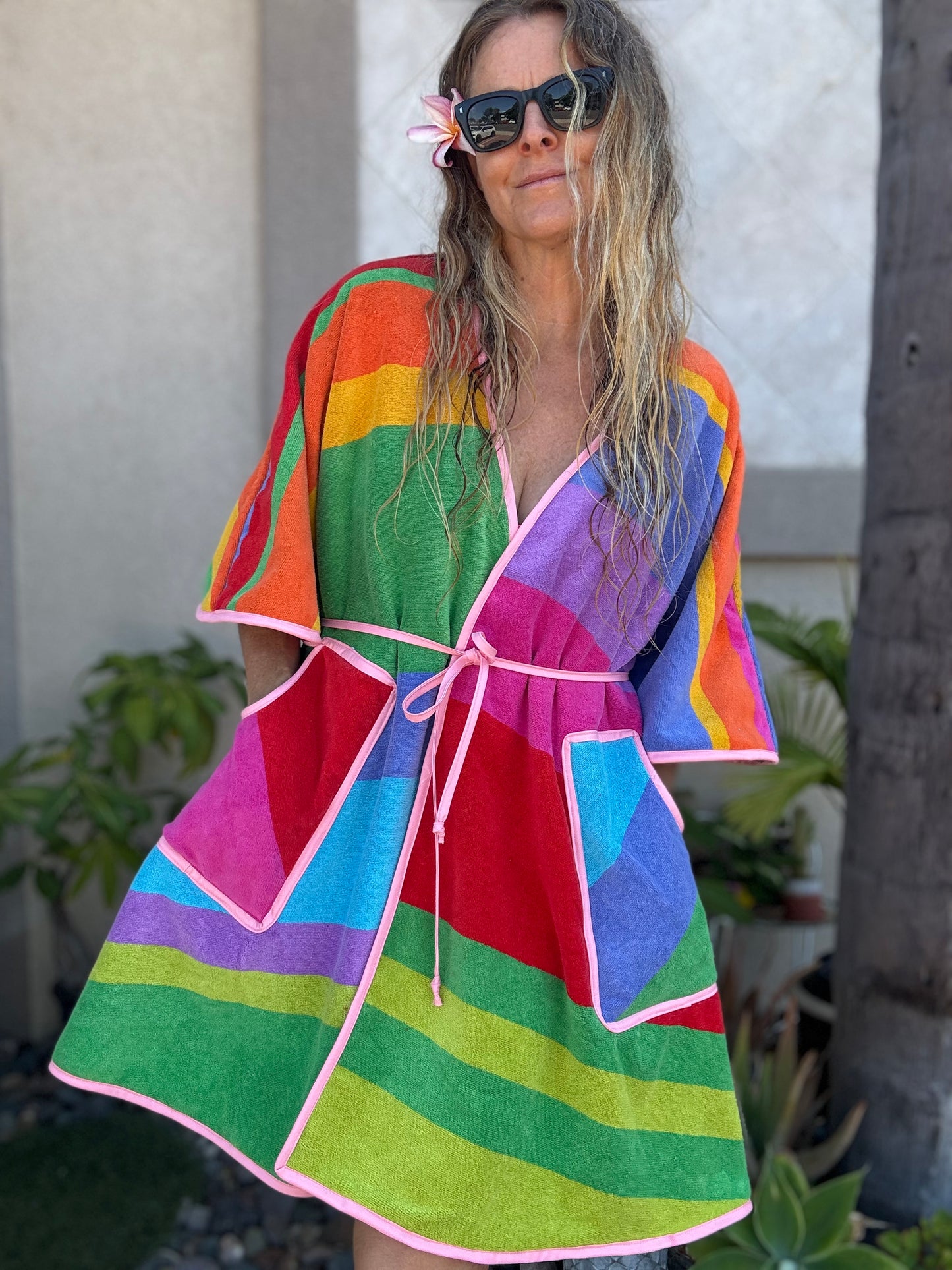 *Wrap Dress ~ rainbow sherbet