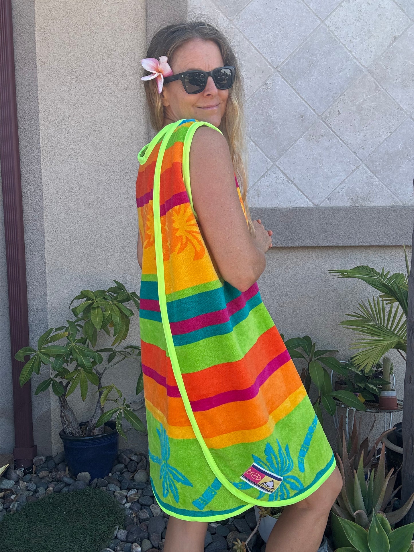 *3 Arm Hole Wrap Dress ~ pineapple