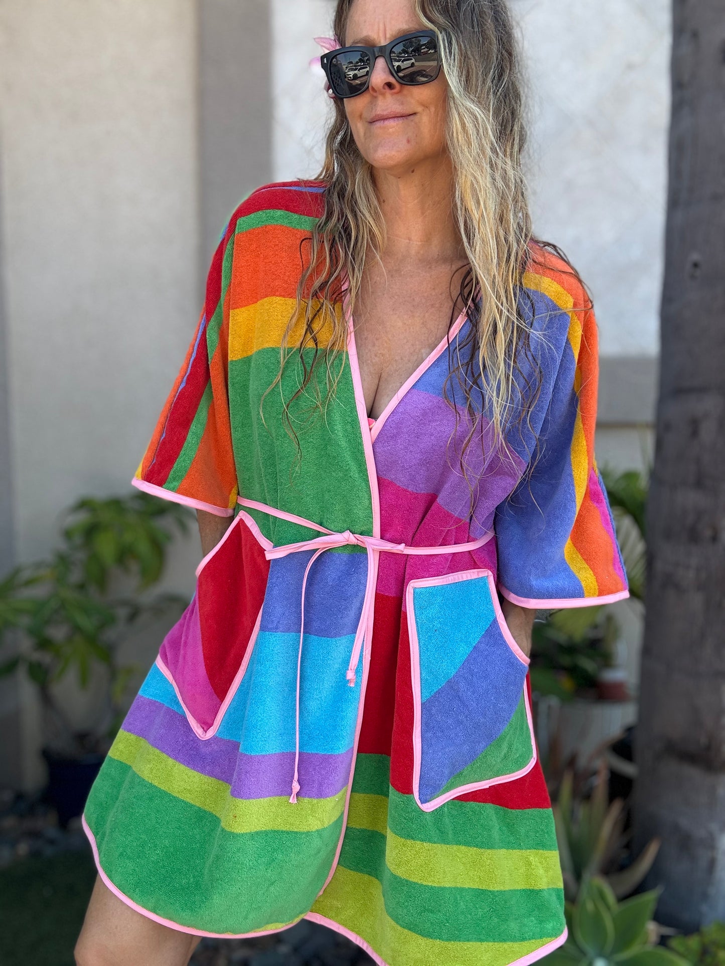*Wrap Dress ~ rainbow sherbet