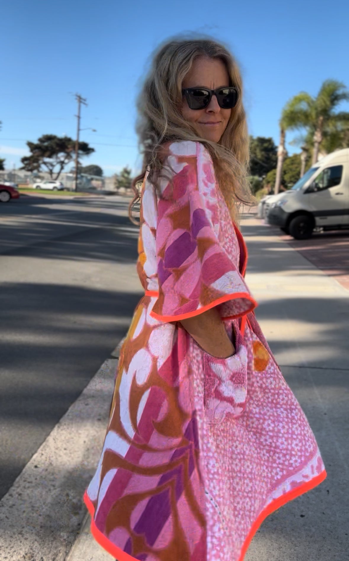 *Pink on Pink Robe/Wrap Dress