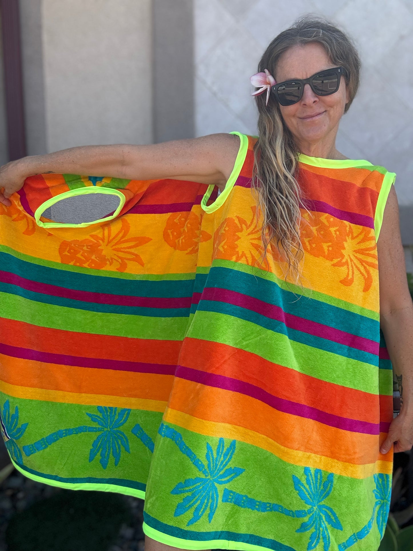 *3 Arm Hole Wrap Dress ~ pineapple