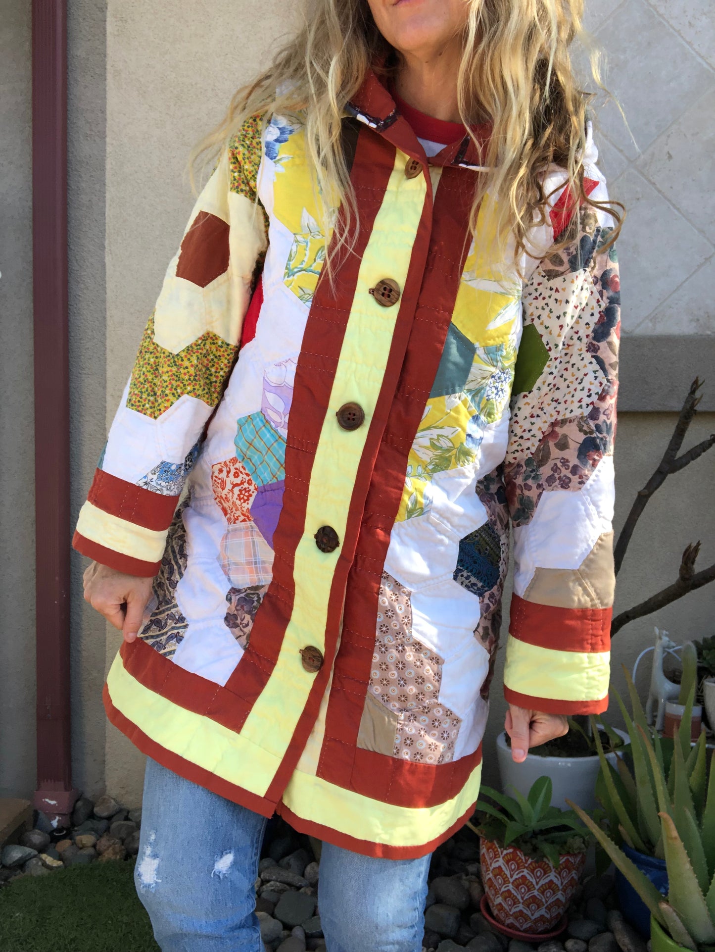 Granny Garden Quilt Coat