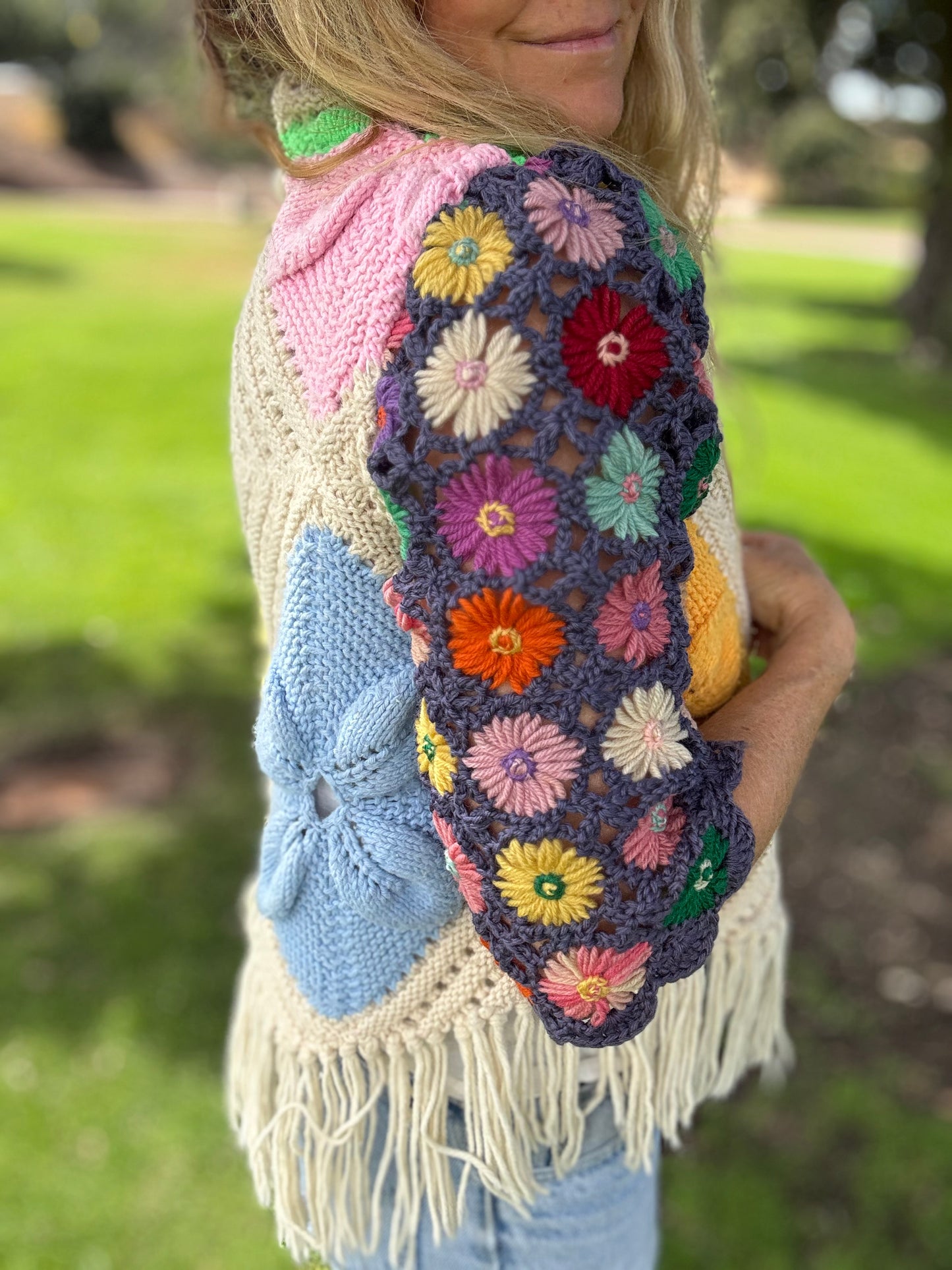 Cropped Daisy Chain Coat