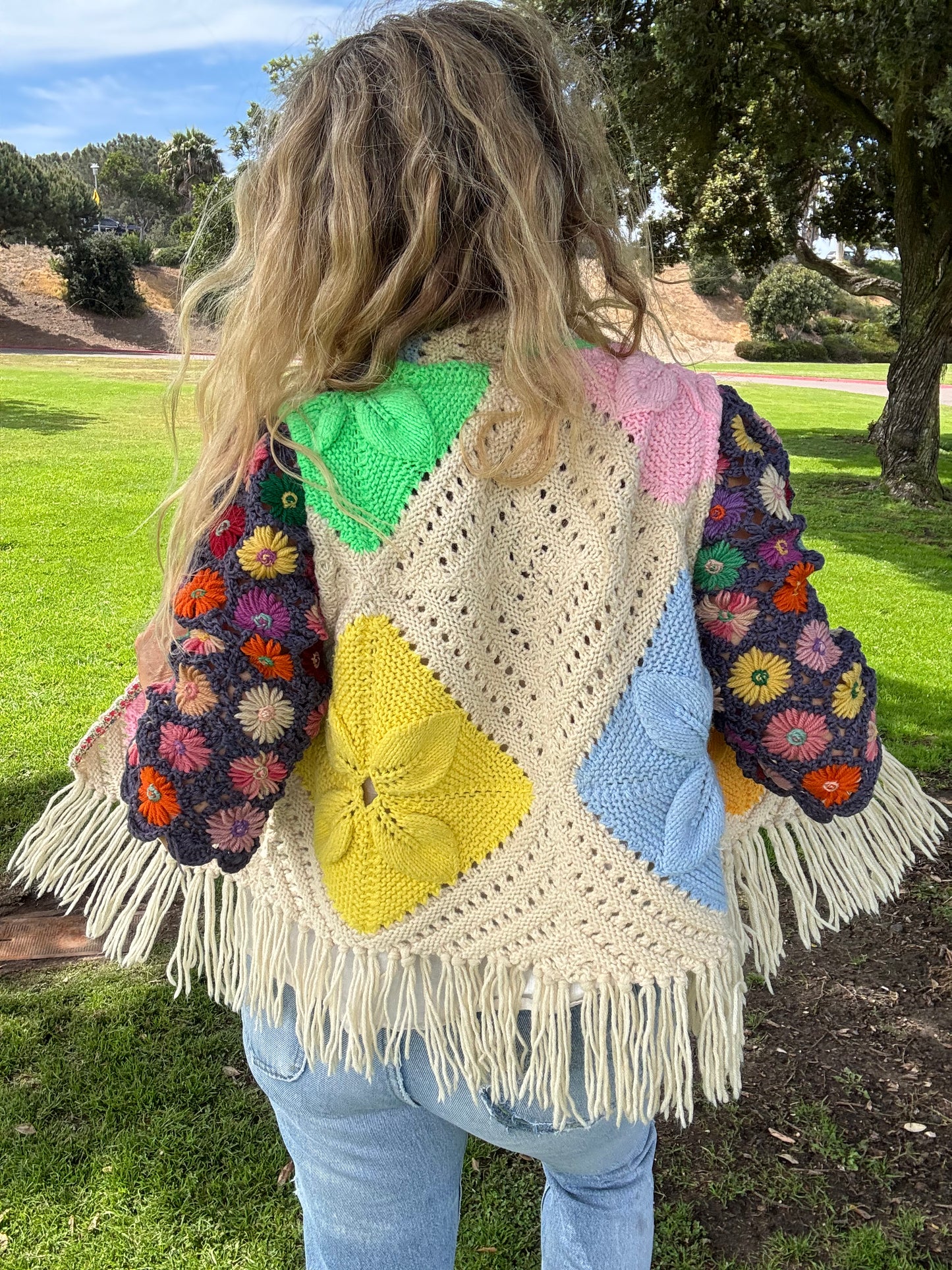Cropped Daisy Chain Coat