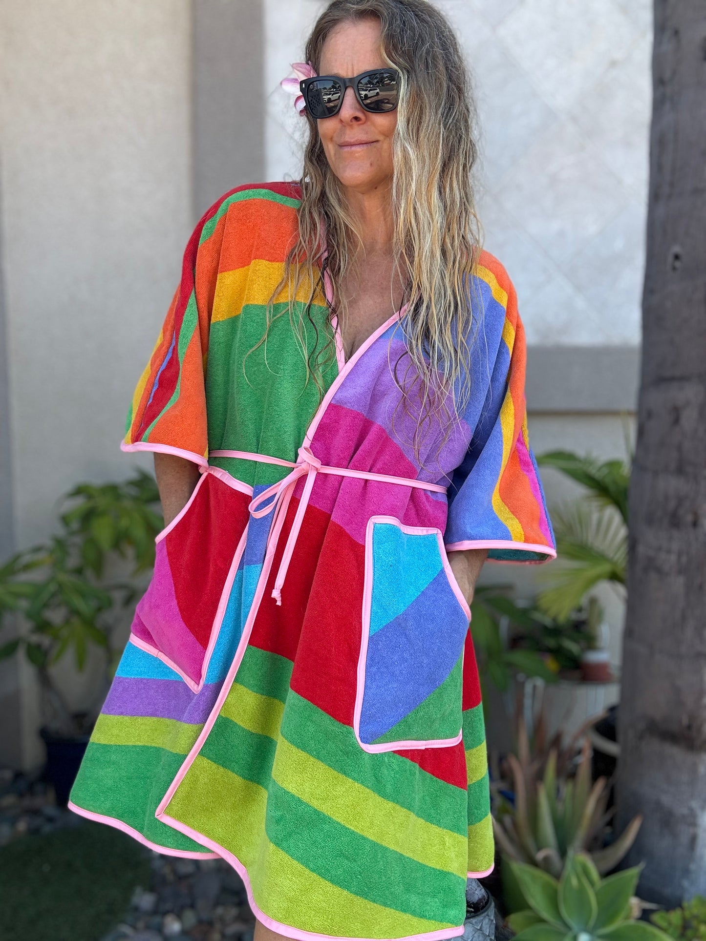 *Wrap Dress ~ rainbow sherbet