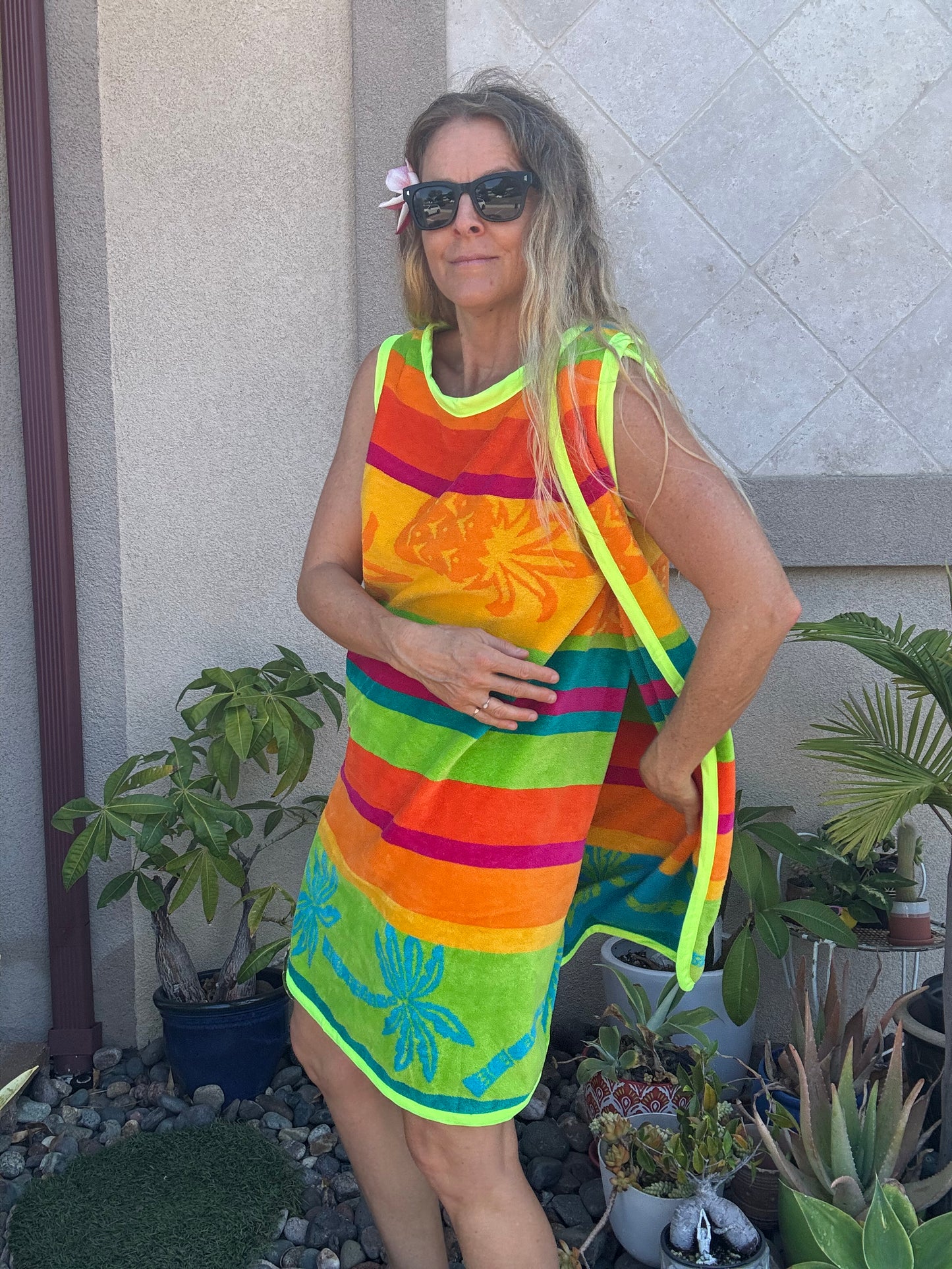 *3 Arm Hole Wrap Dress ~ pineapple