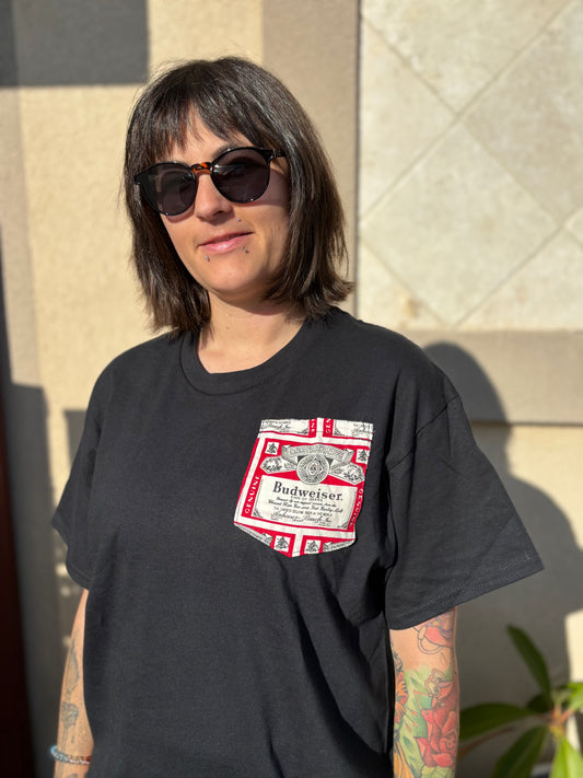 Men’s Large pocket tee- Budweiser