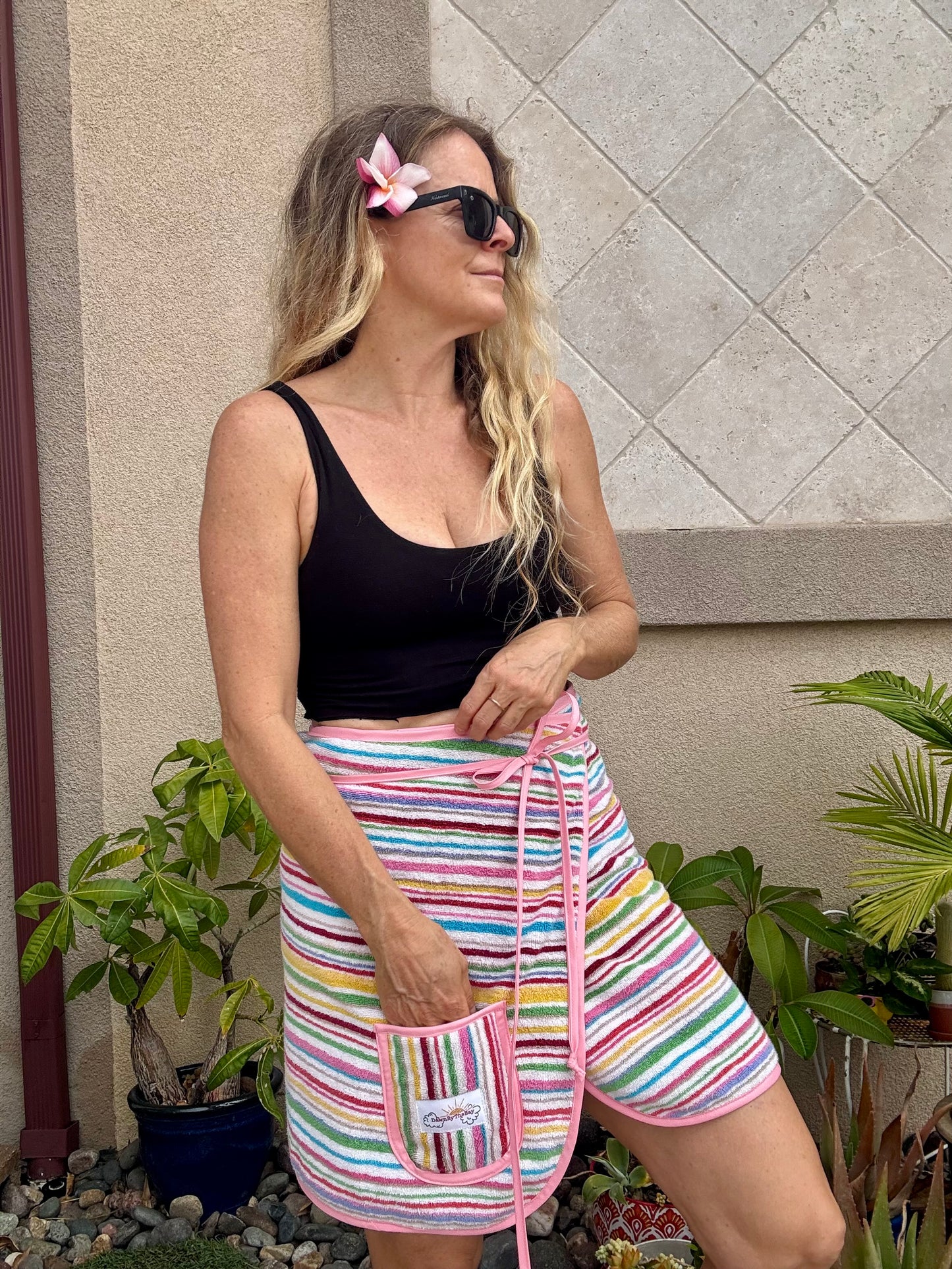 *Candy Stripe Towel Dress