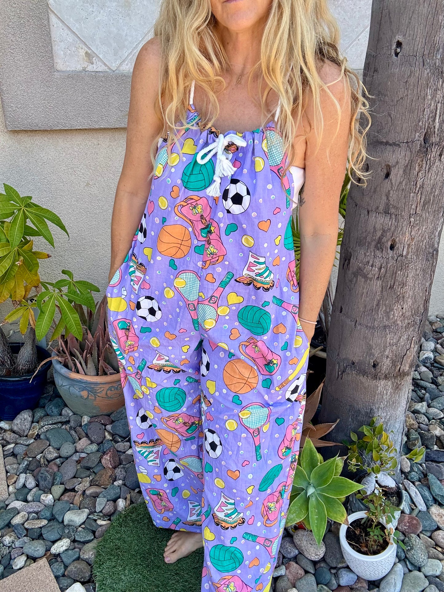 * Rope Romper ~ Purple Sports