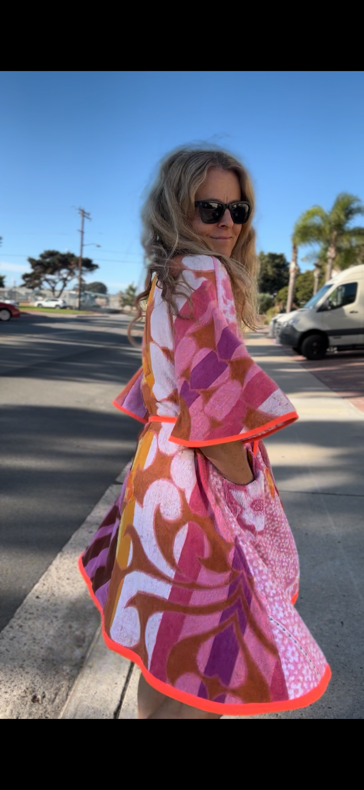 *Pink on Pink Robe/Wrap Dress