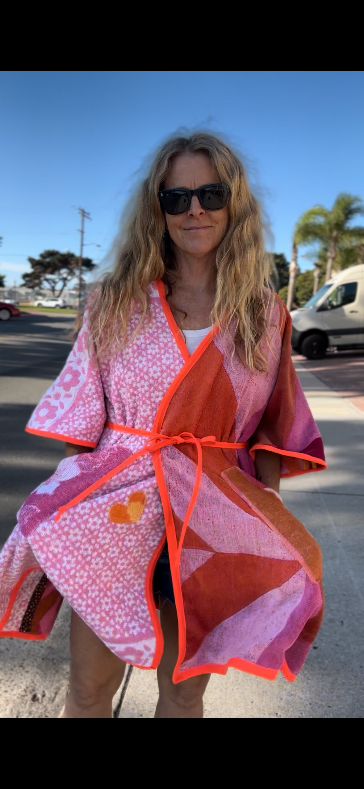 *Pink on Pink Robe/Wrap Dress