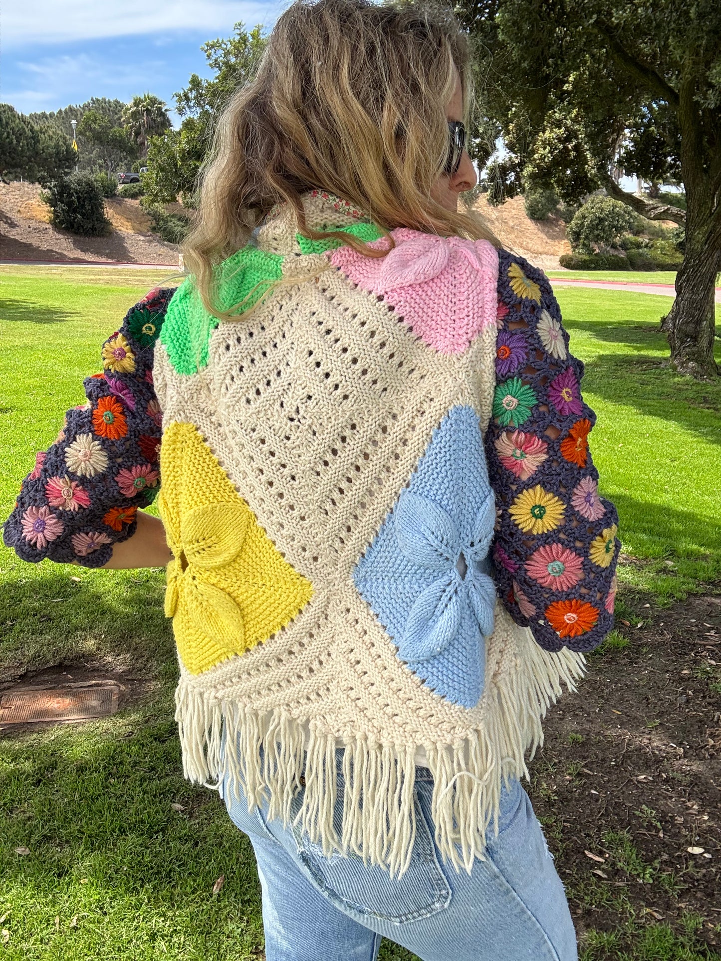 Cropped Daisy Chain Coat
