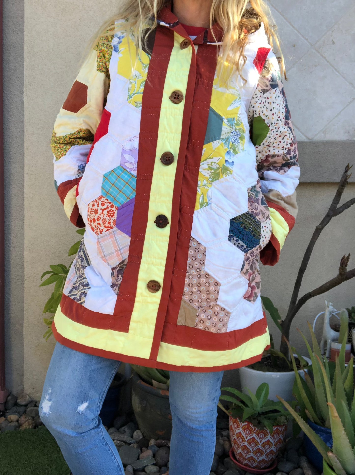 Granny Garden Quilt Coat