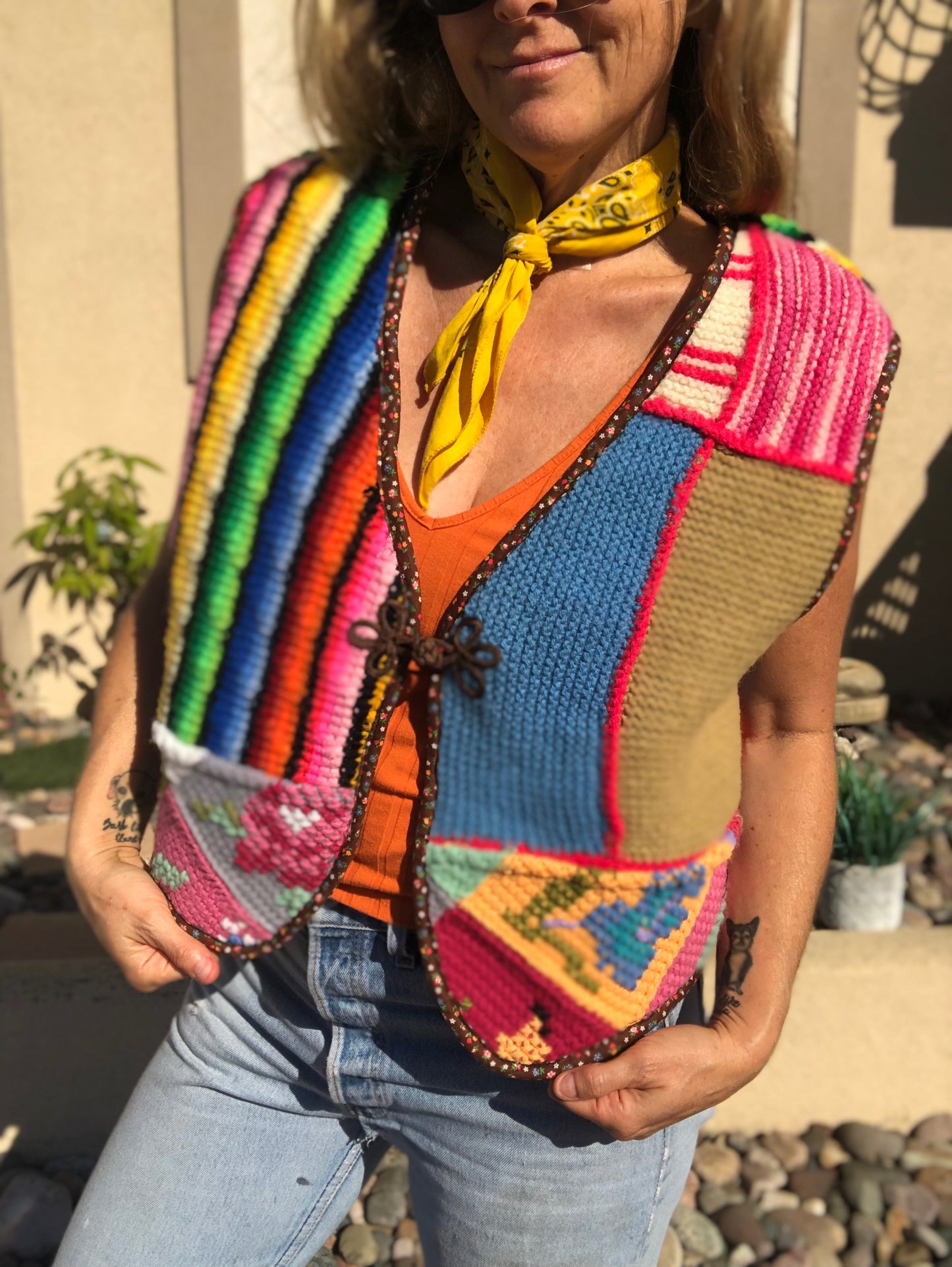 Patchwork Granny Vest