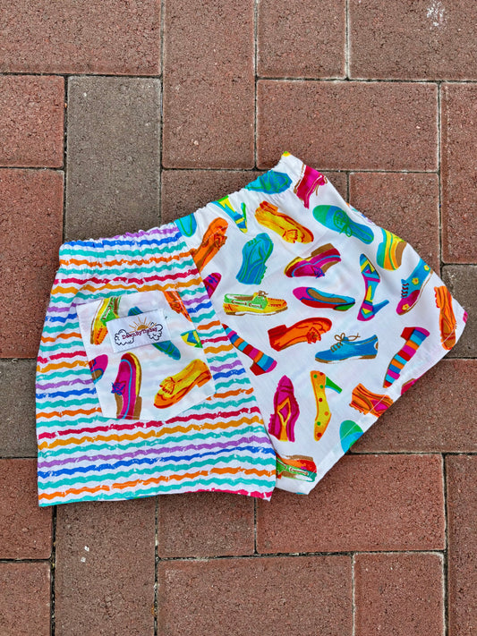 XS Shoes & Stripes Shorts
