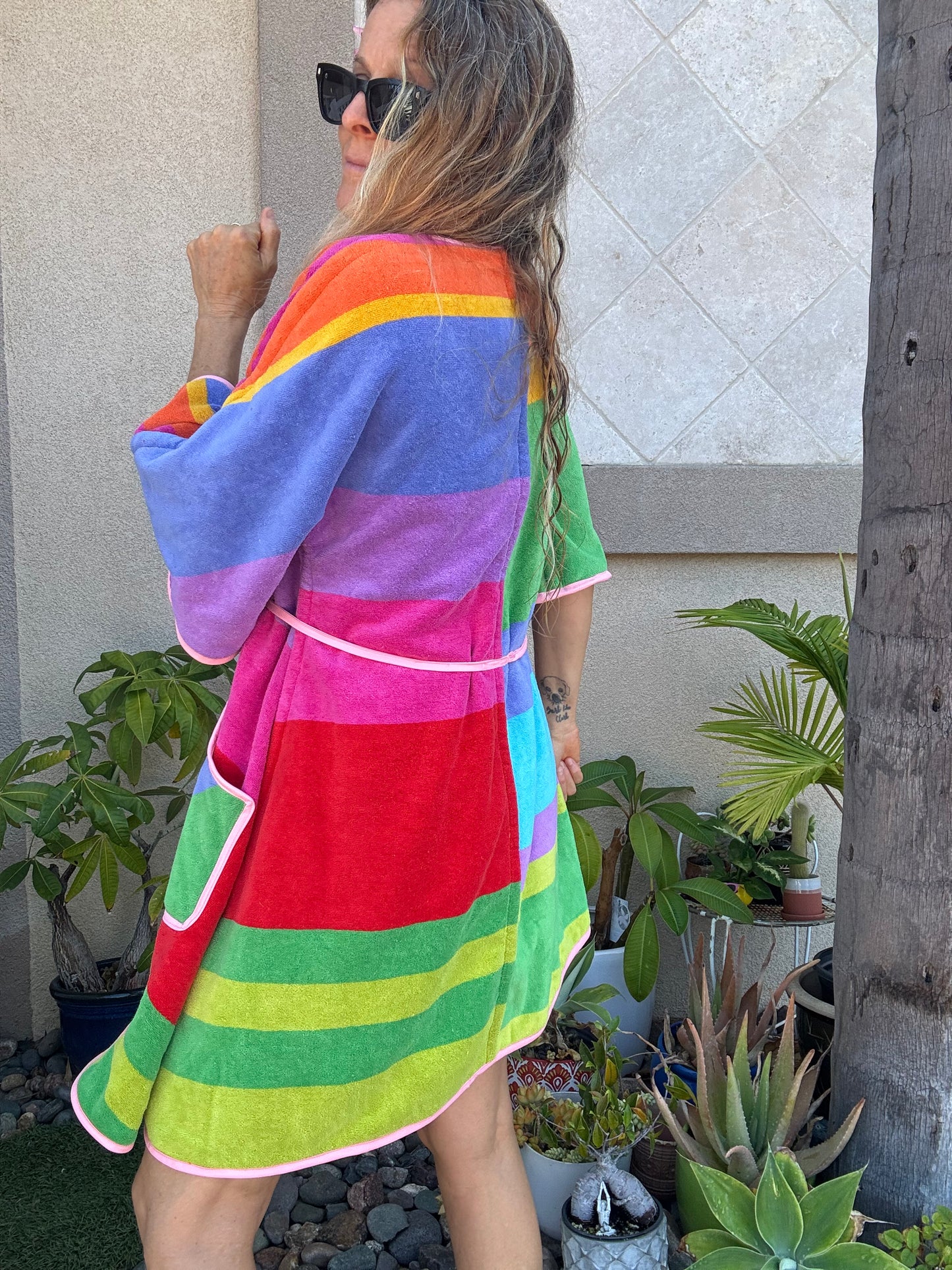 *Wrap Dress ~ rainbow sherbet