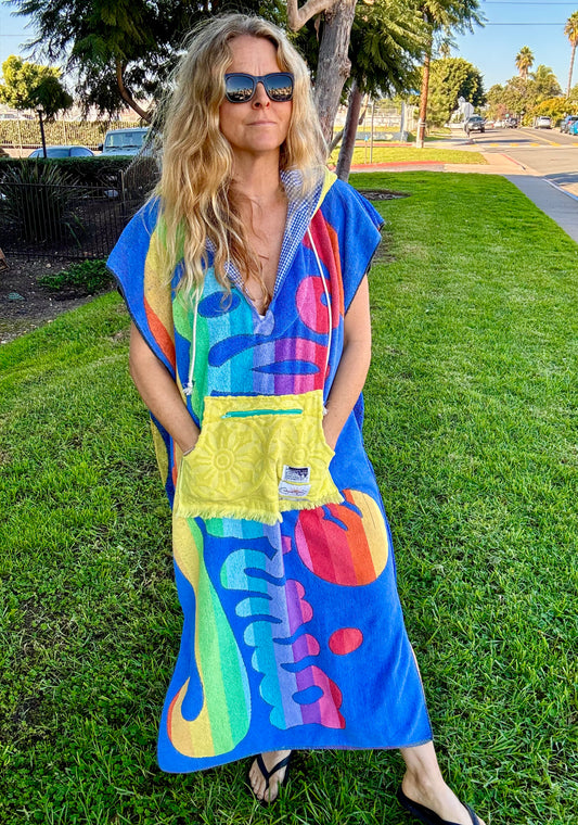 *California /Hawaii Vintage Towel Poncho